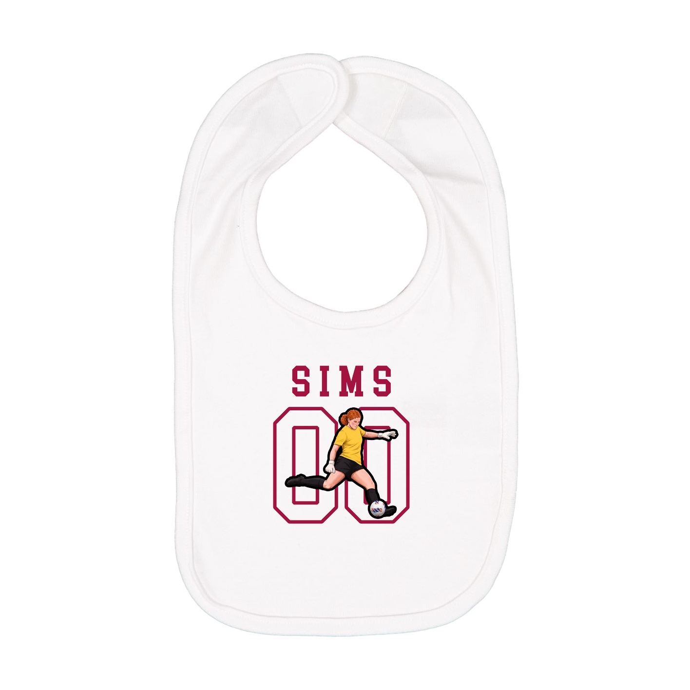 Infant Bib — Shirsey in White