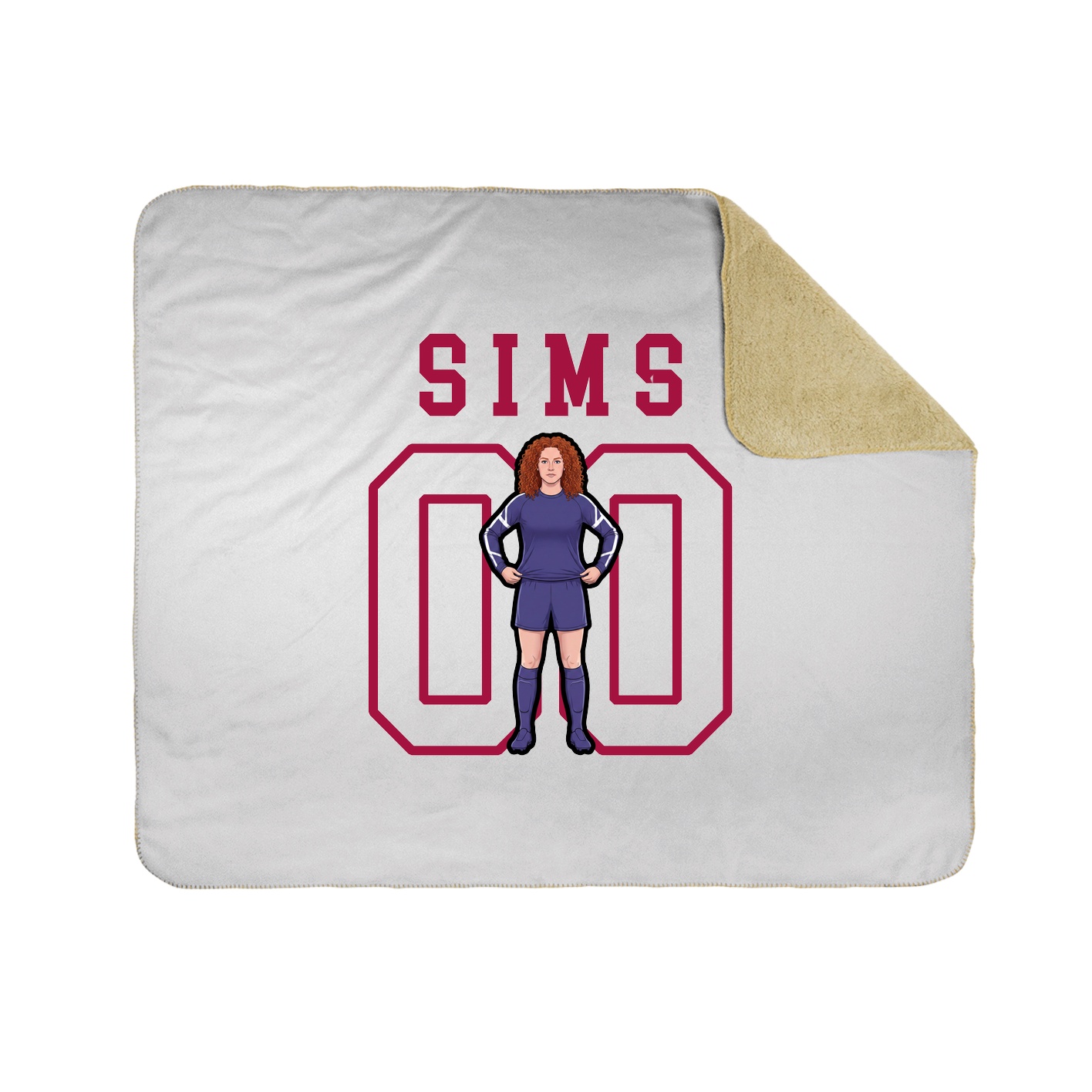 Throw Blanket — Shirsey in White