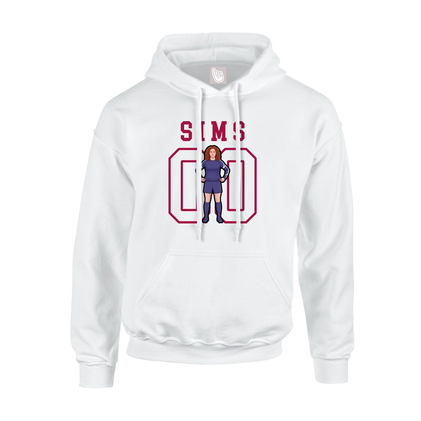 Hoodie — Shirsey in White