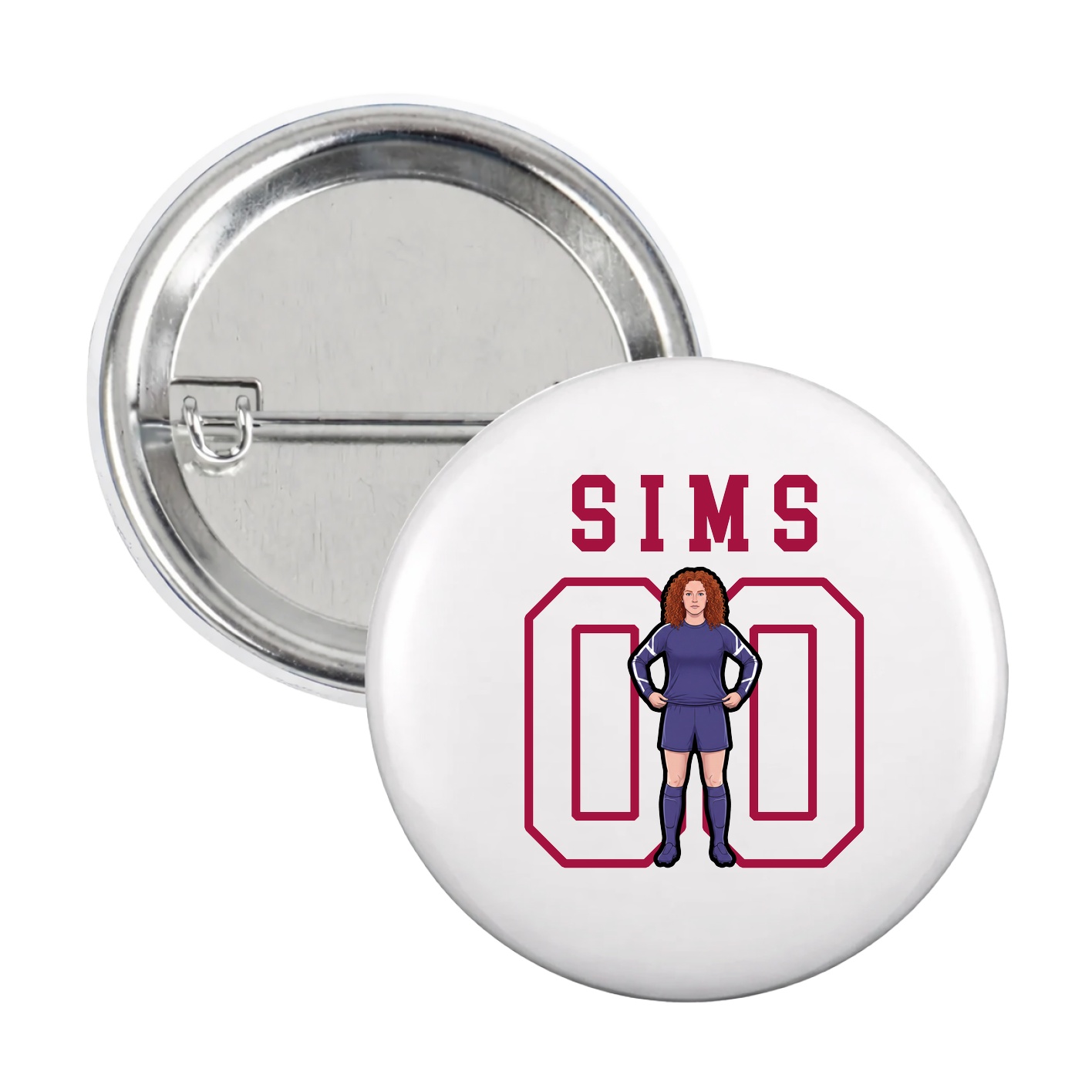 Game Day Button — Shirsey in White