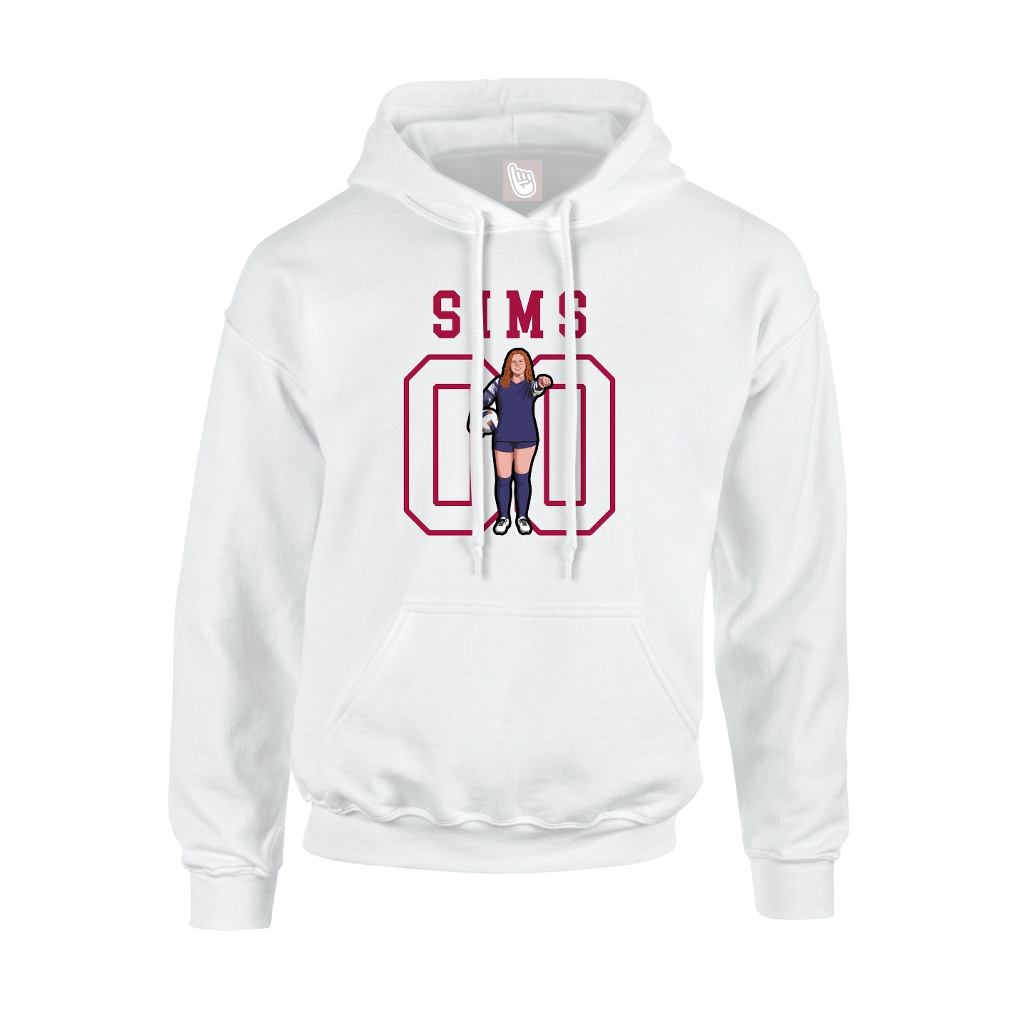 Youth Hoodie — Shirsey in White