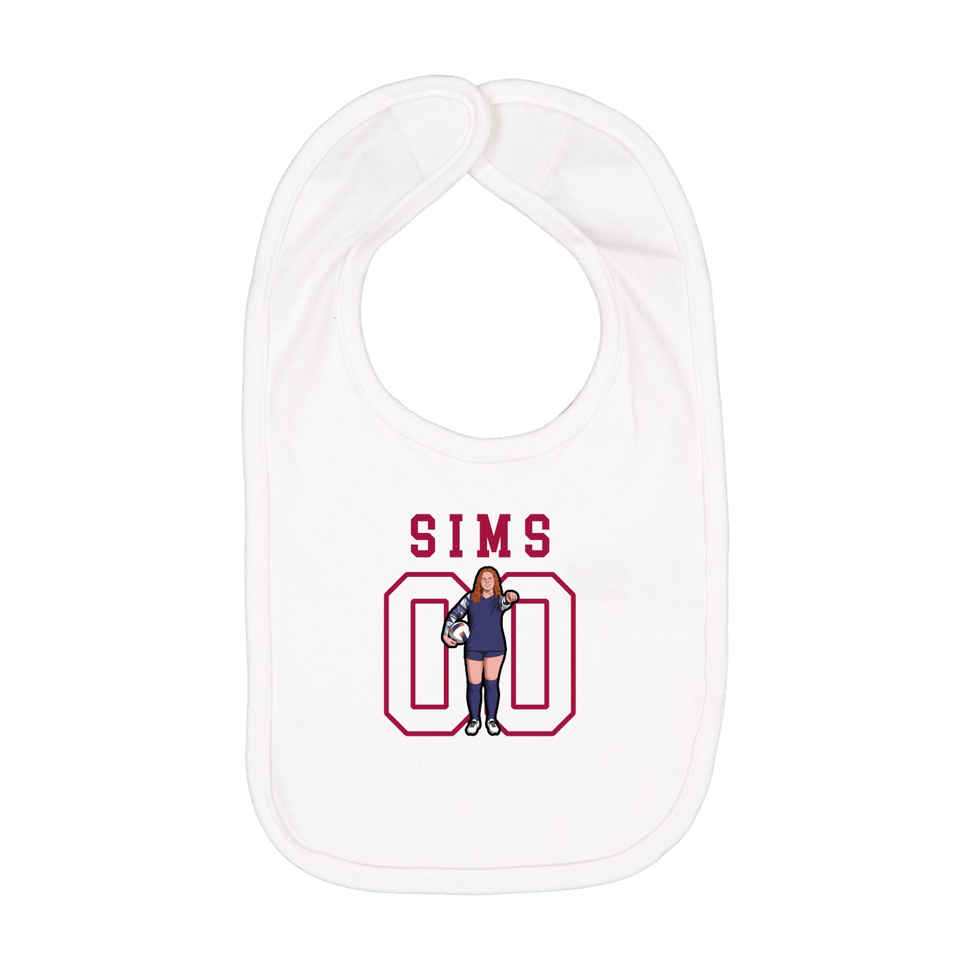 Infant Bib — Shirsey in White