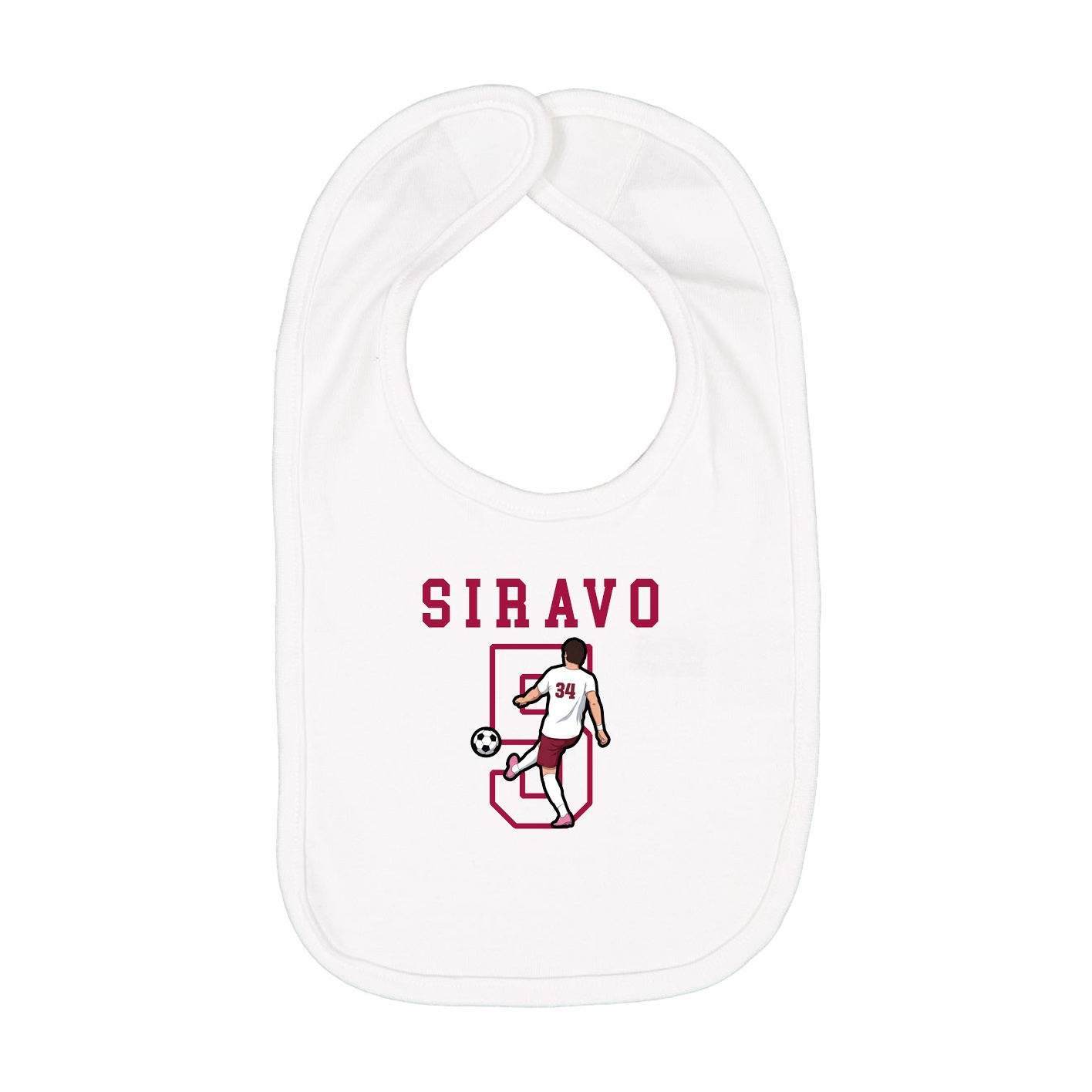 Infant Bib — Shirsey in White