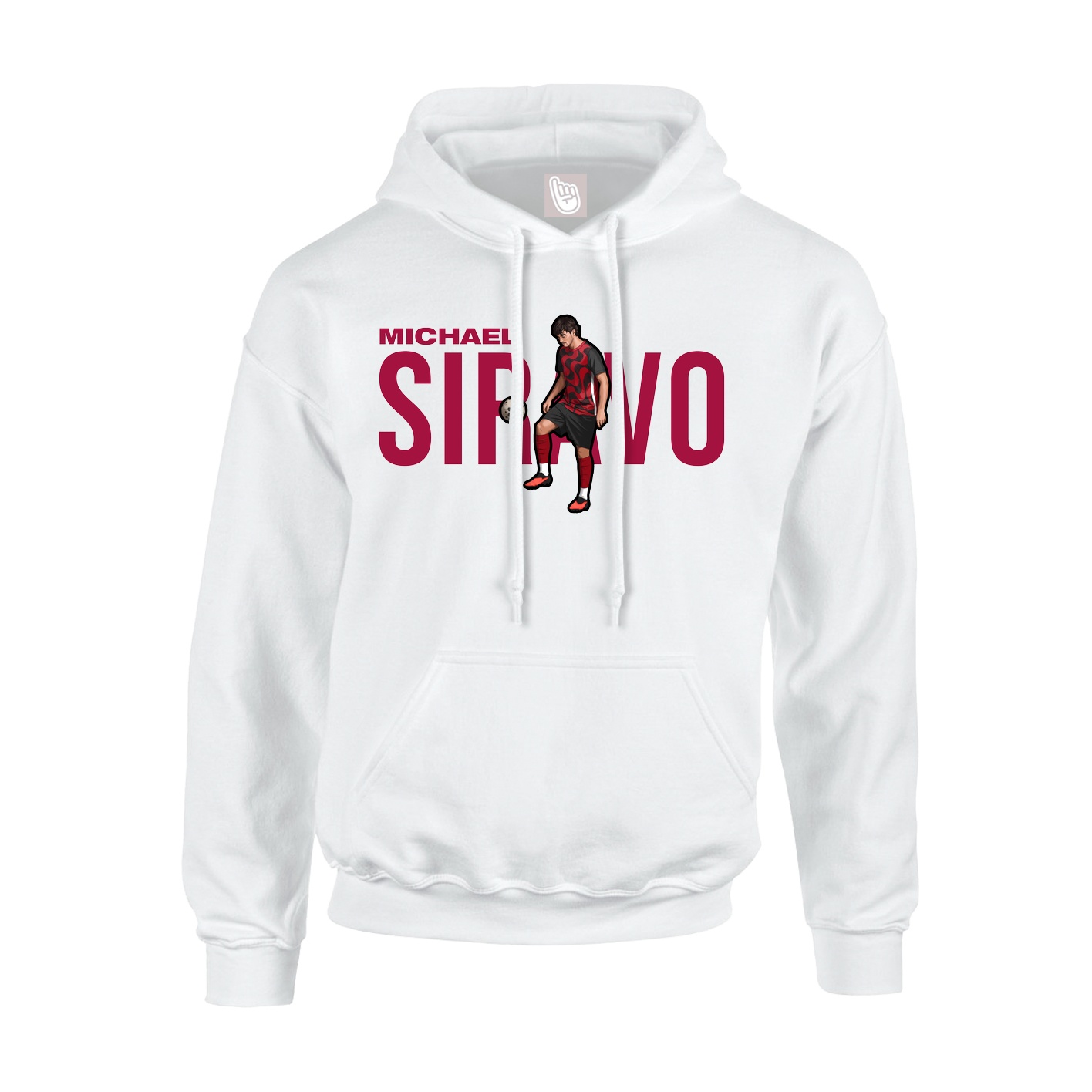 Youth Hoodie — Player Name in White