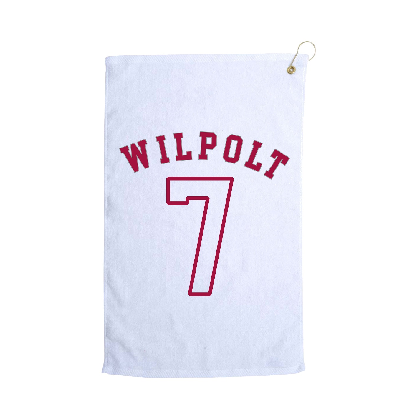 Golf Towel — Shirsey Arch in White