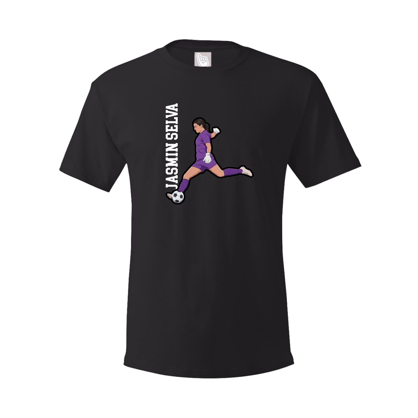 Tee — Name Vertical in Black