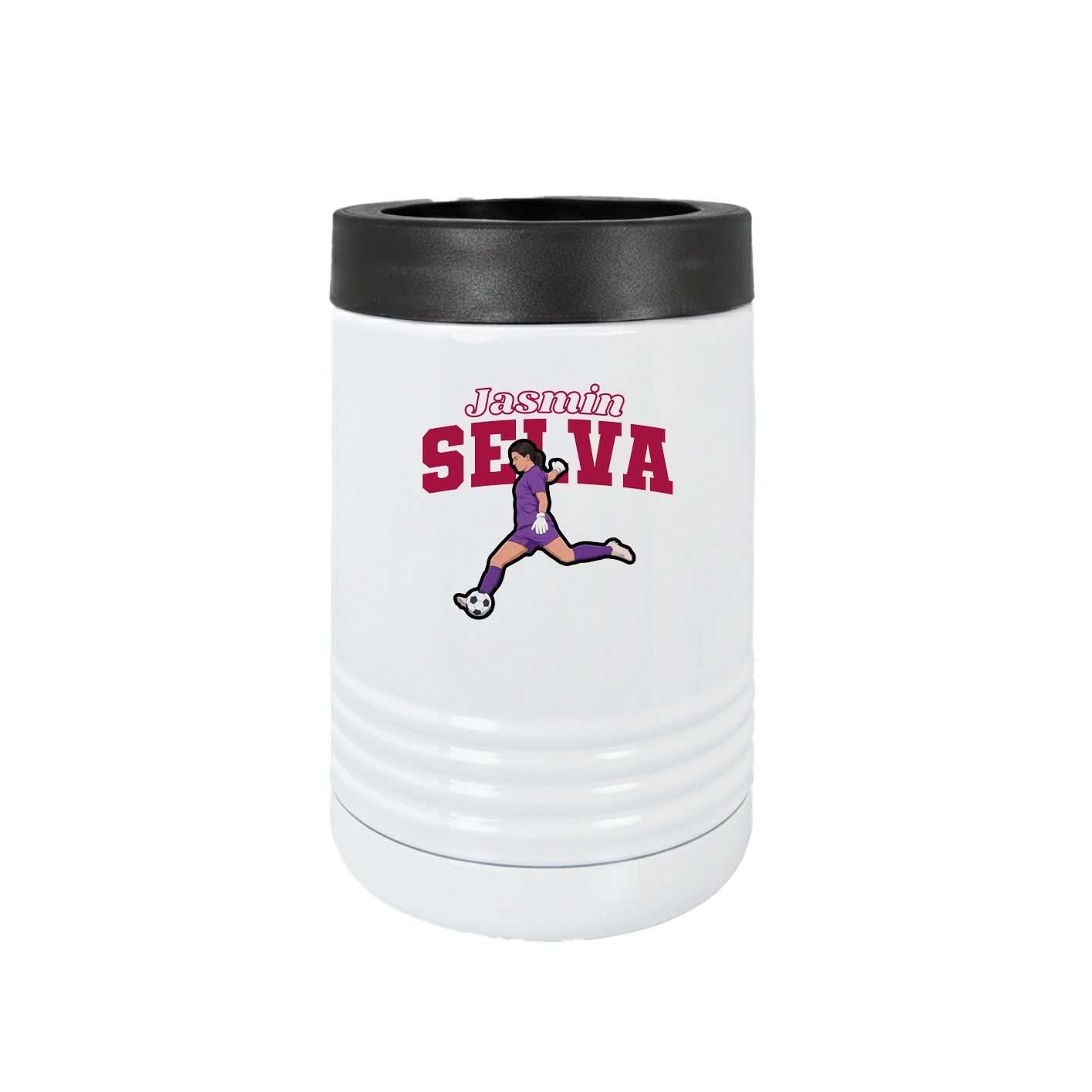 Beverage Holder — Name Arch in White