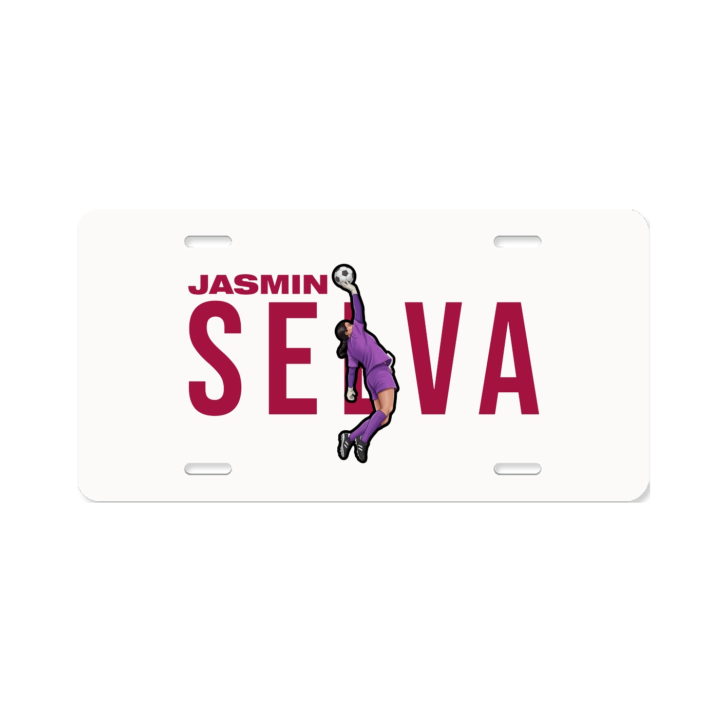 License Plate — Player Name in Classic