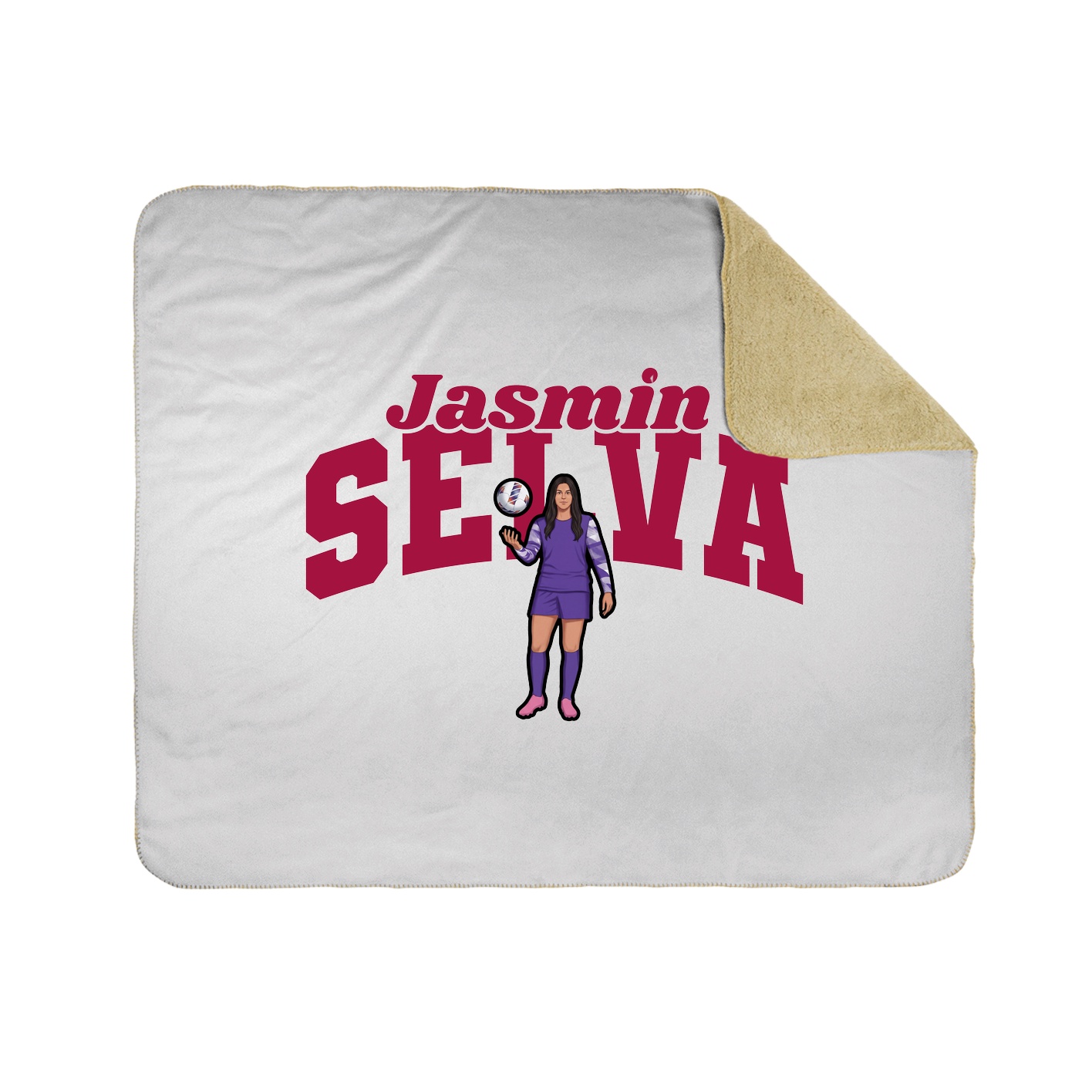 Throw Blanket — Signature Arch in White