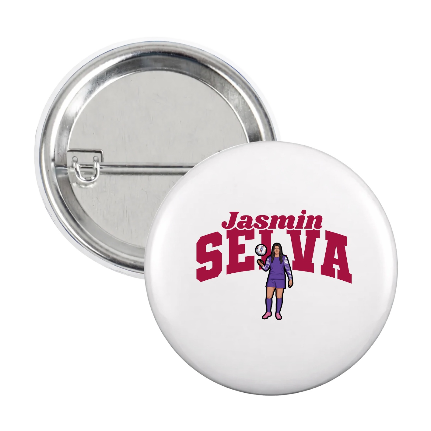 Game Day Button — Signature Arch in White