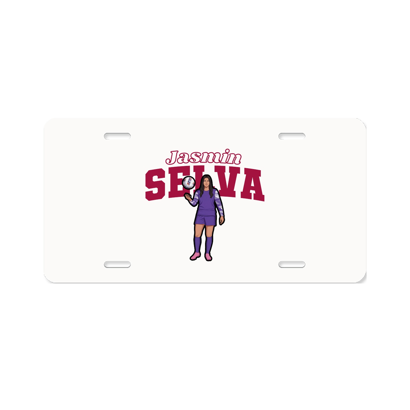 License Plate — Name Arch in Classic