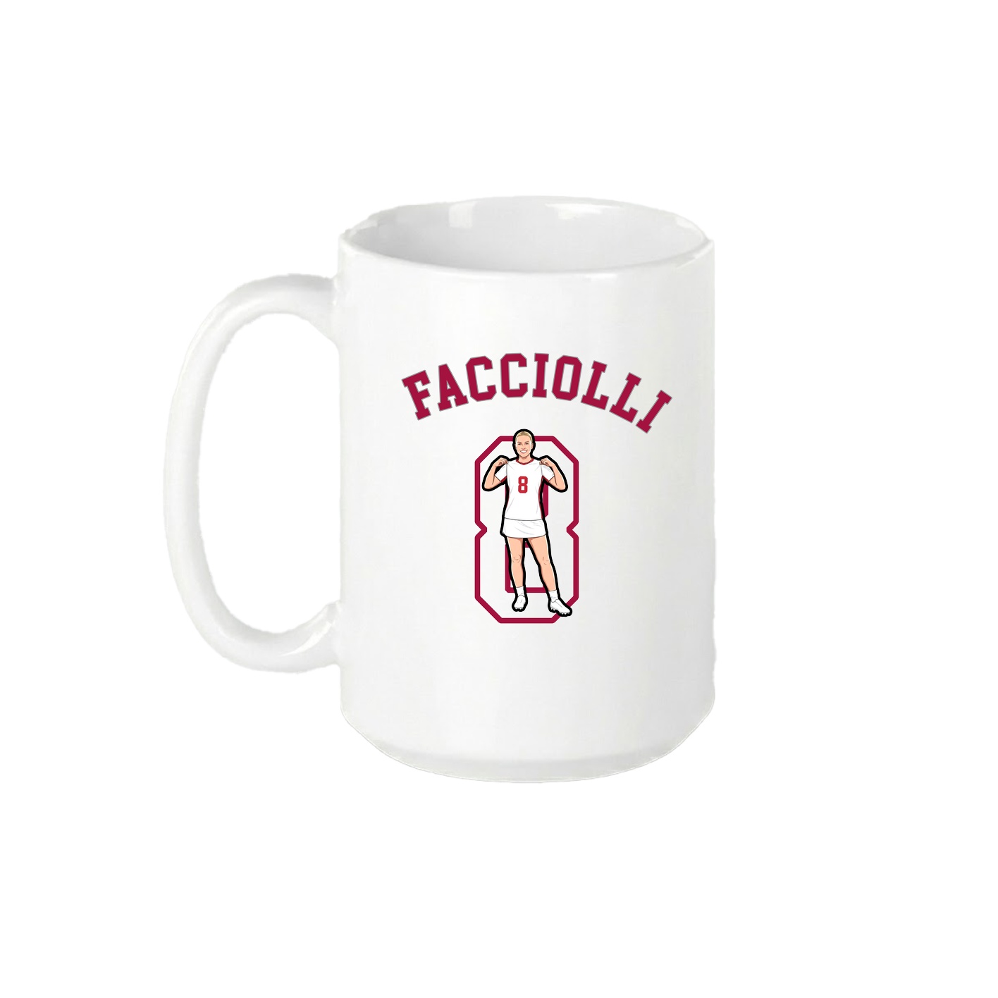 15oz Coffee Mug — Shirsey Arch in White