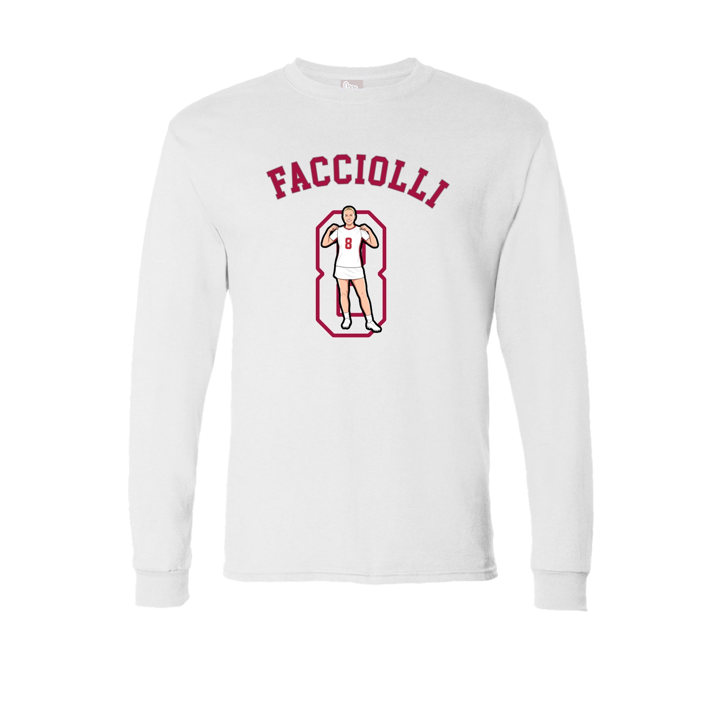 Long Sleeve Tee — Shirsey Arch in White