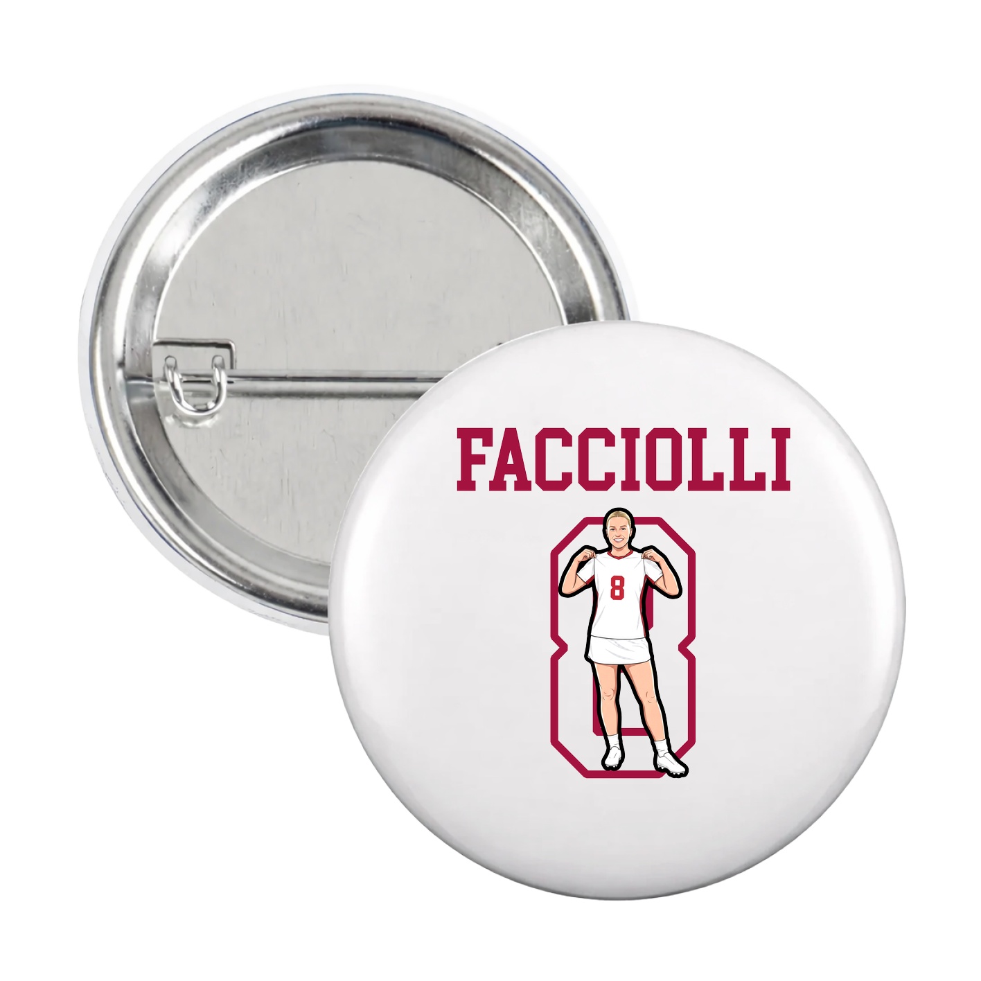 Game Day Button — Shirsey in White