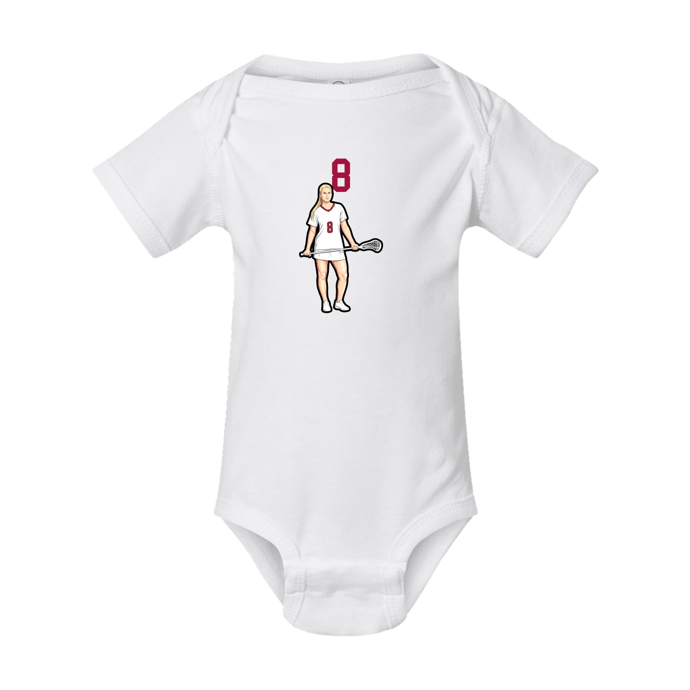 Baby Onesie — Number Top in White