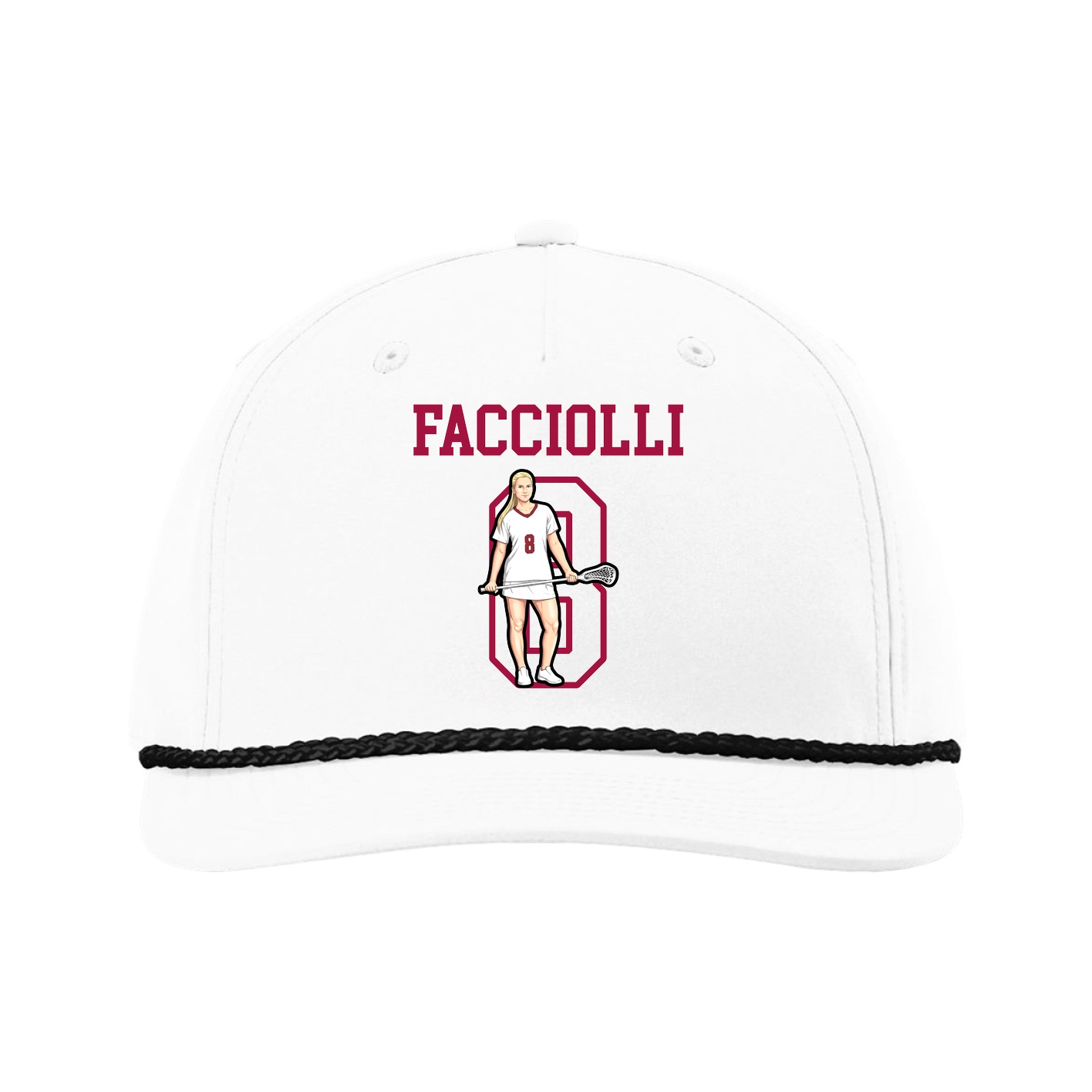 Five-Panel Classic Rope Cap — Shirsey in White