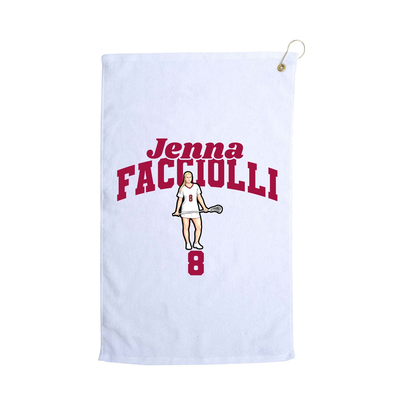 Golf Towel — Signature Arch in White