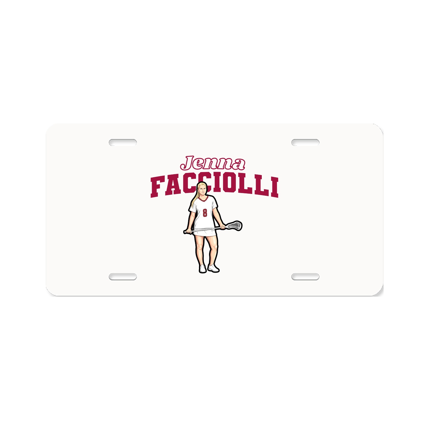 License Plate — Name Arch in Classic