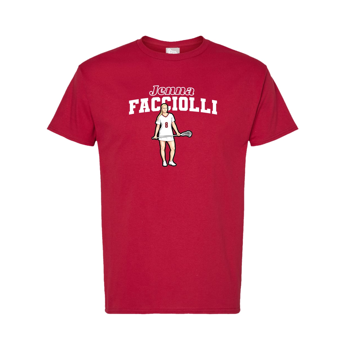 Tee — Name Arch in Crimson
