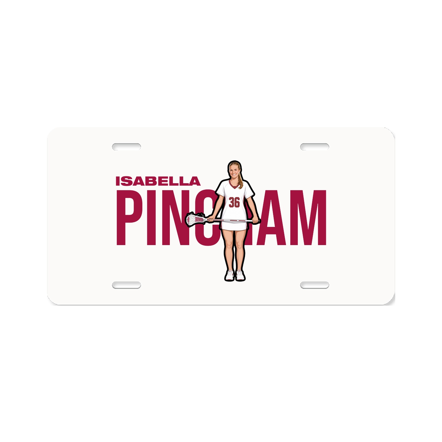 License Plate — Player Name in Classic