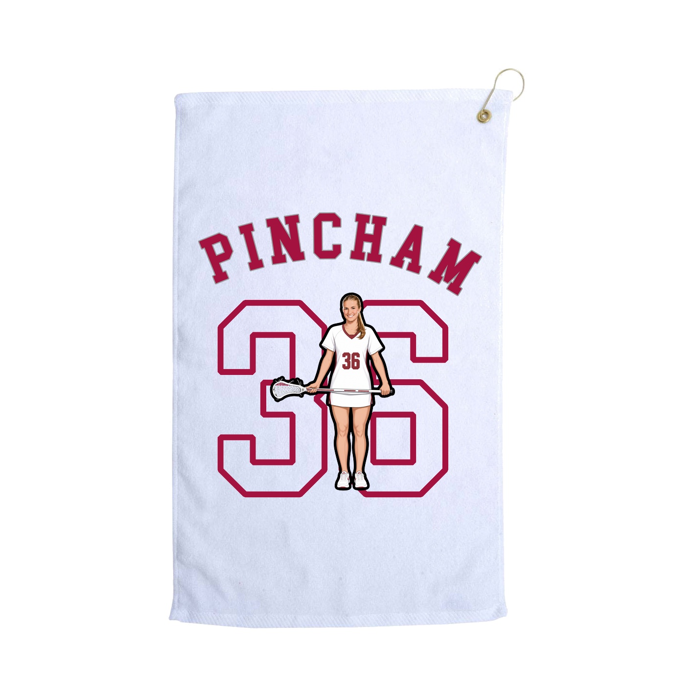 Golf Towel — Shirsey Arch in White