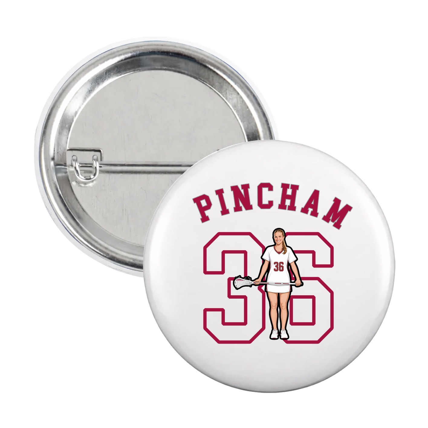 Game Day Button — Shirsey Arch in White