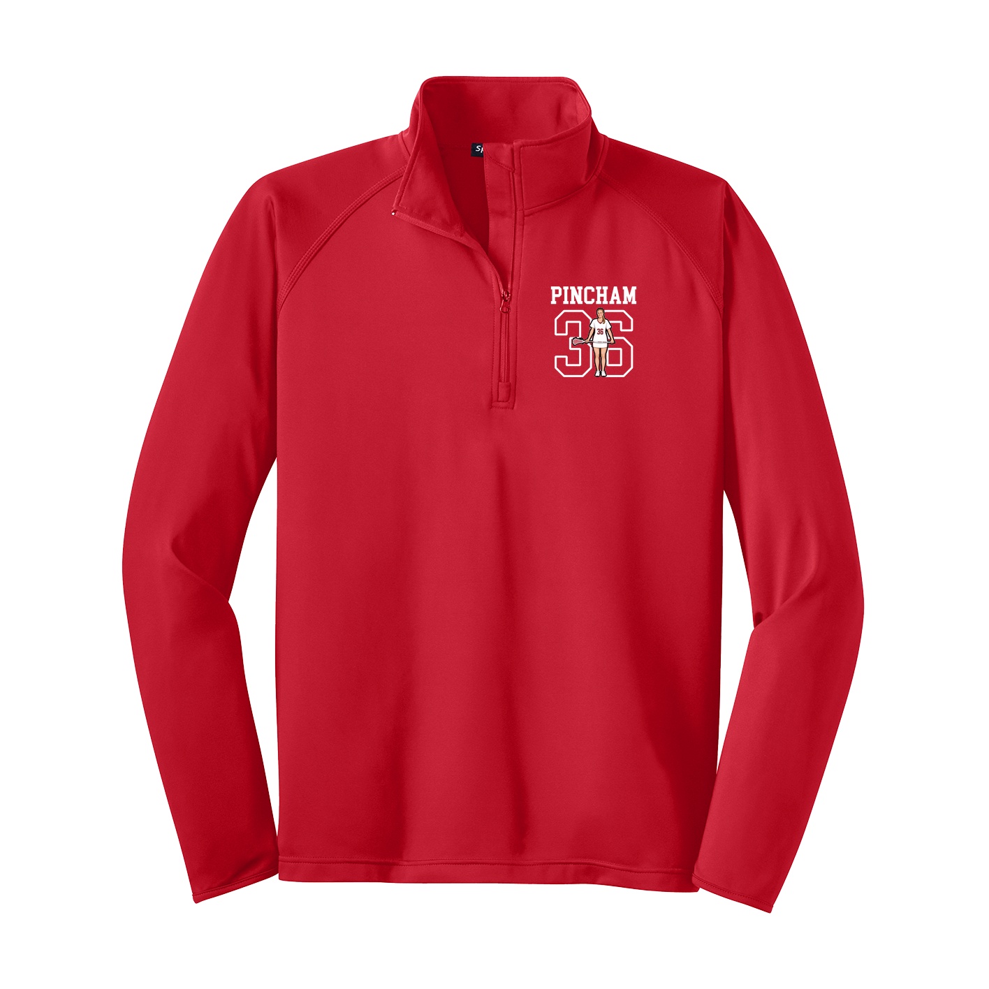 Q-Zip Pullover — Shirsey in Red