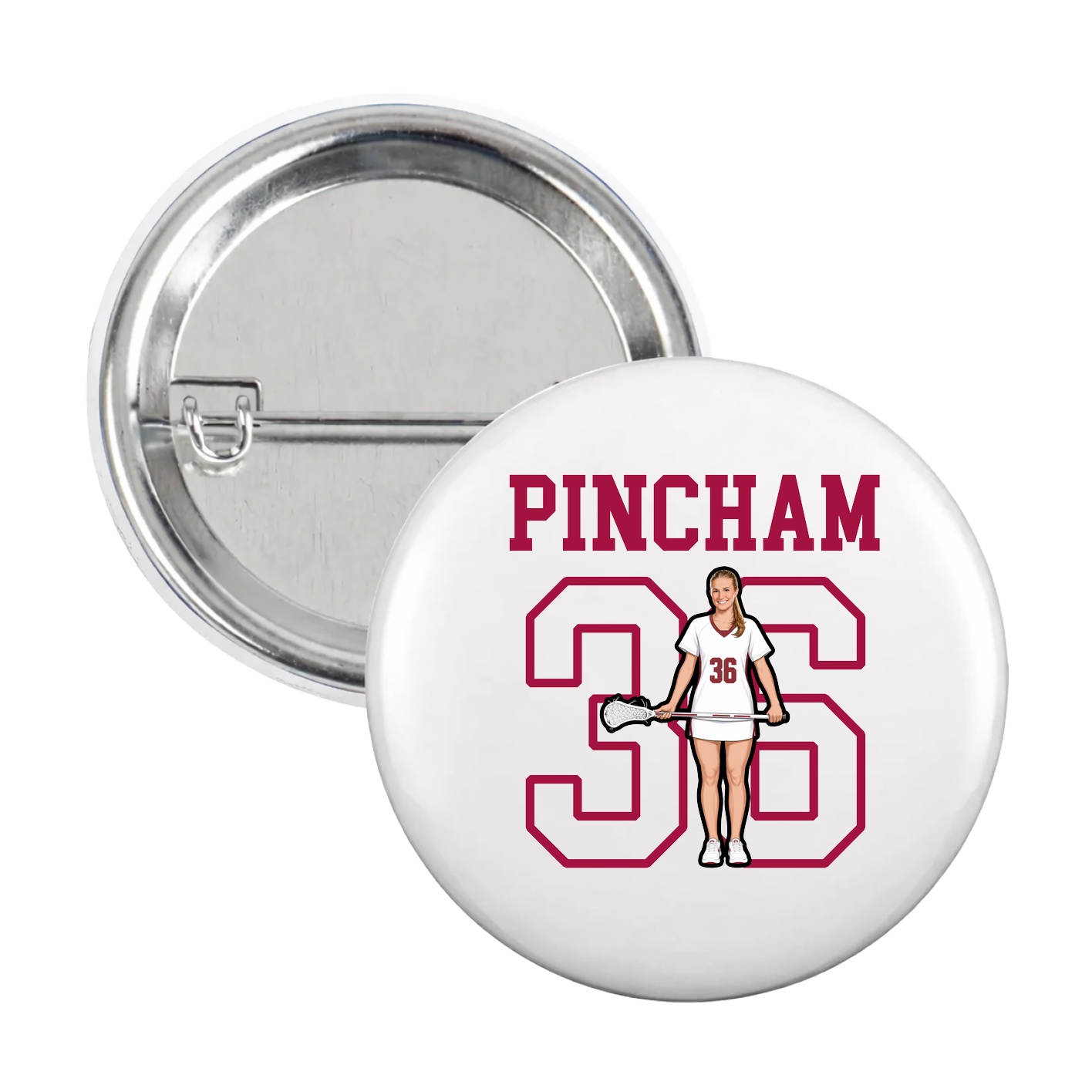 Game Day Button — Shirsey in White