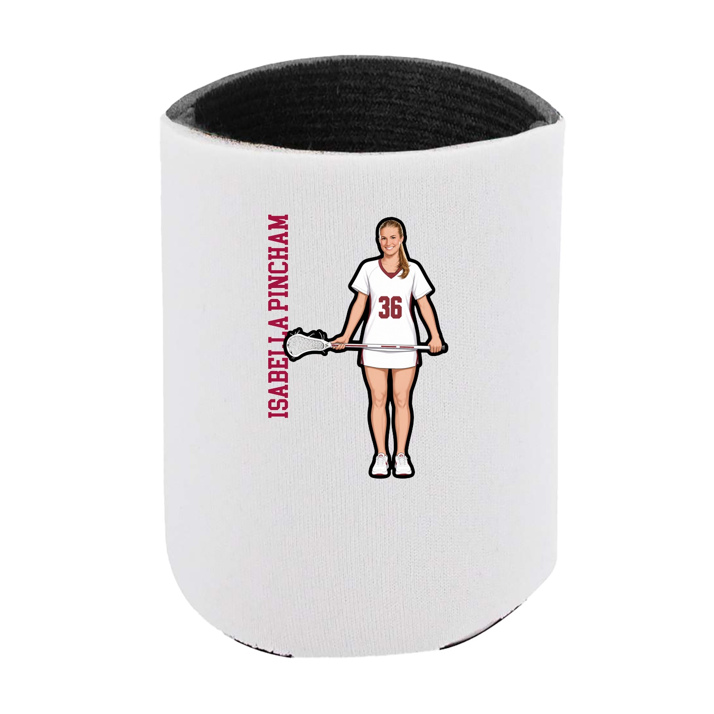 Can Holder — Name Vertical in White