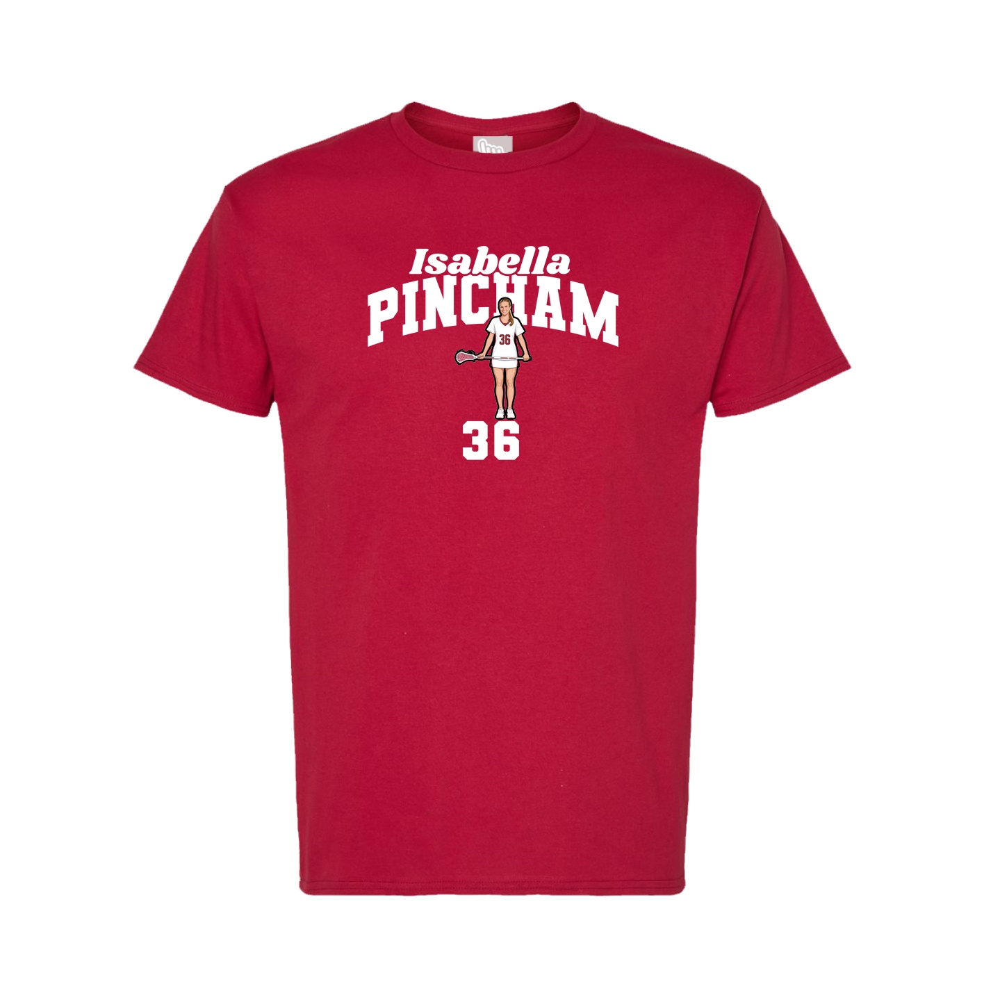 Tee — Signature Arch in Crimson