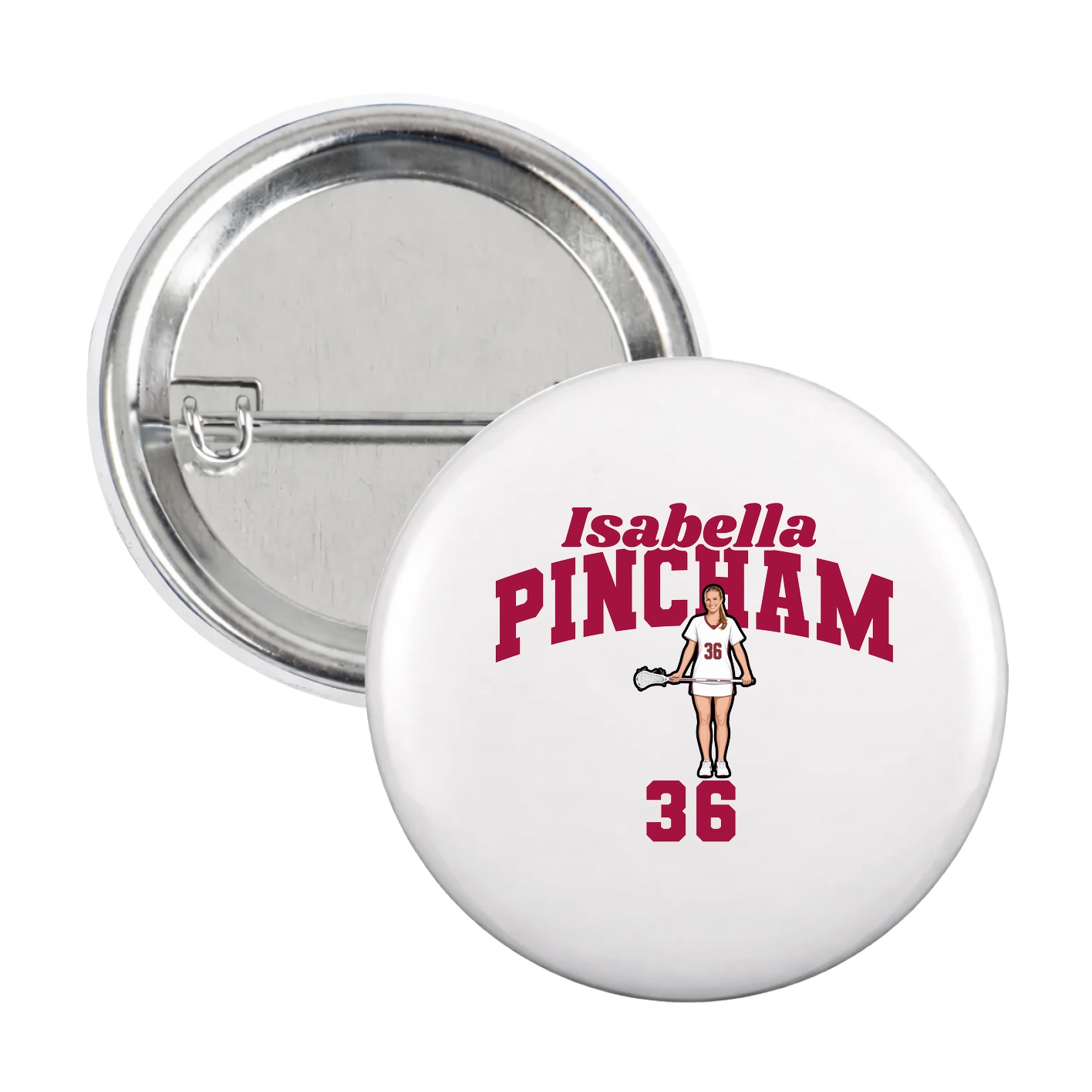 Game Day Button — Signature Arch in White