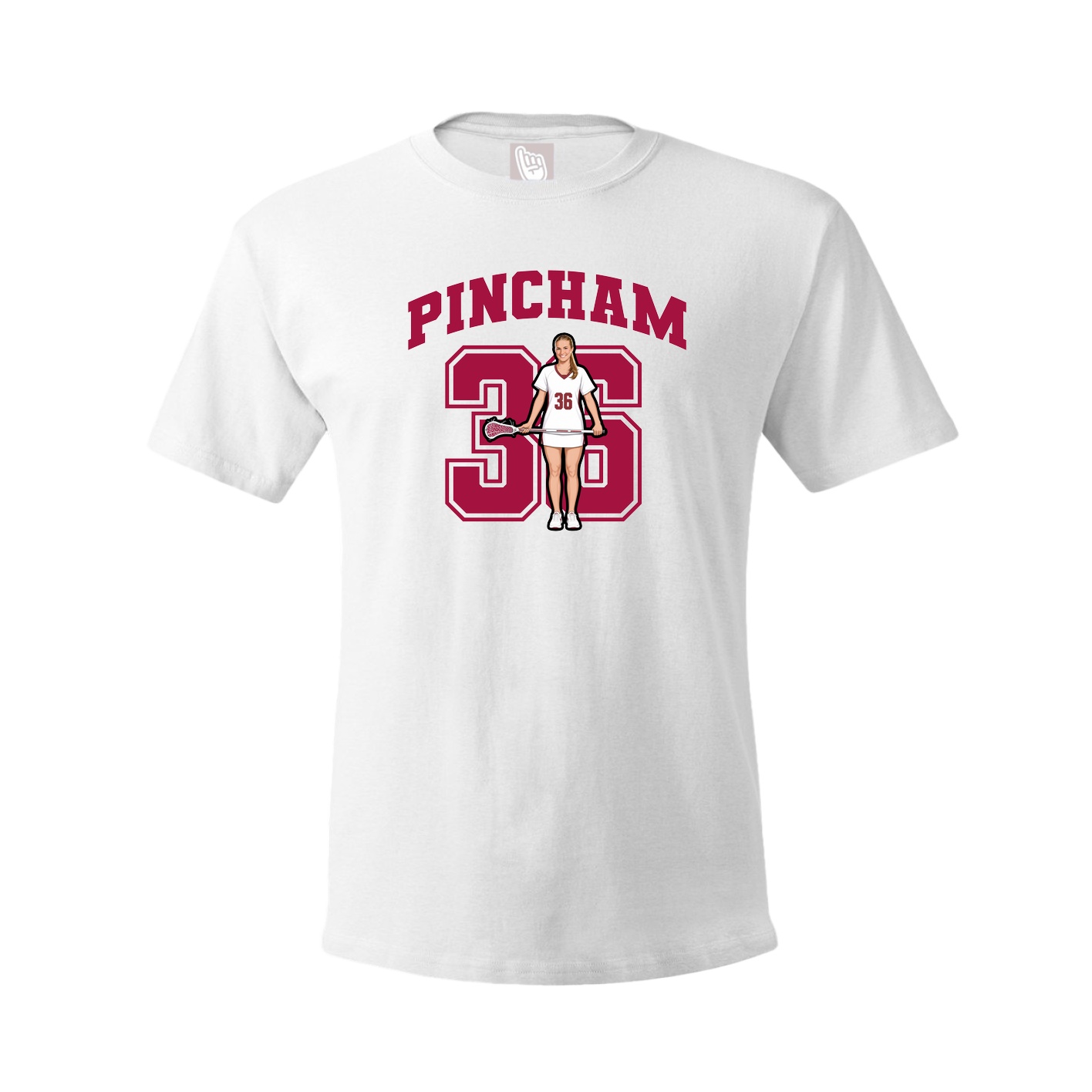Youth Tee — Number in White