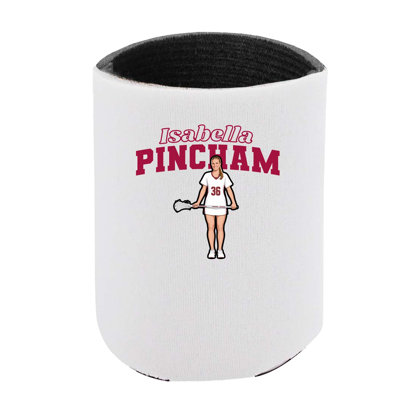 Can Holder — Name Arch in White