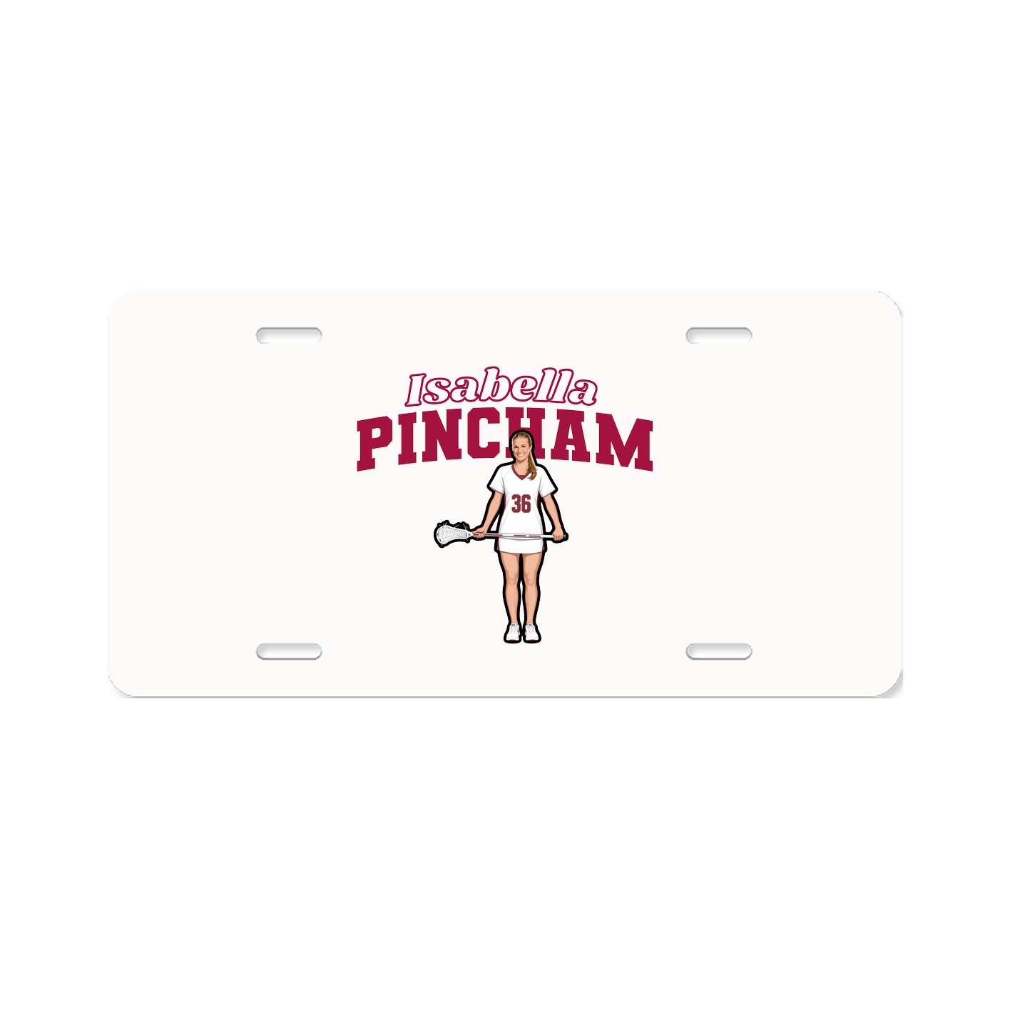 License Plate — Name Arch in Classic
