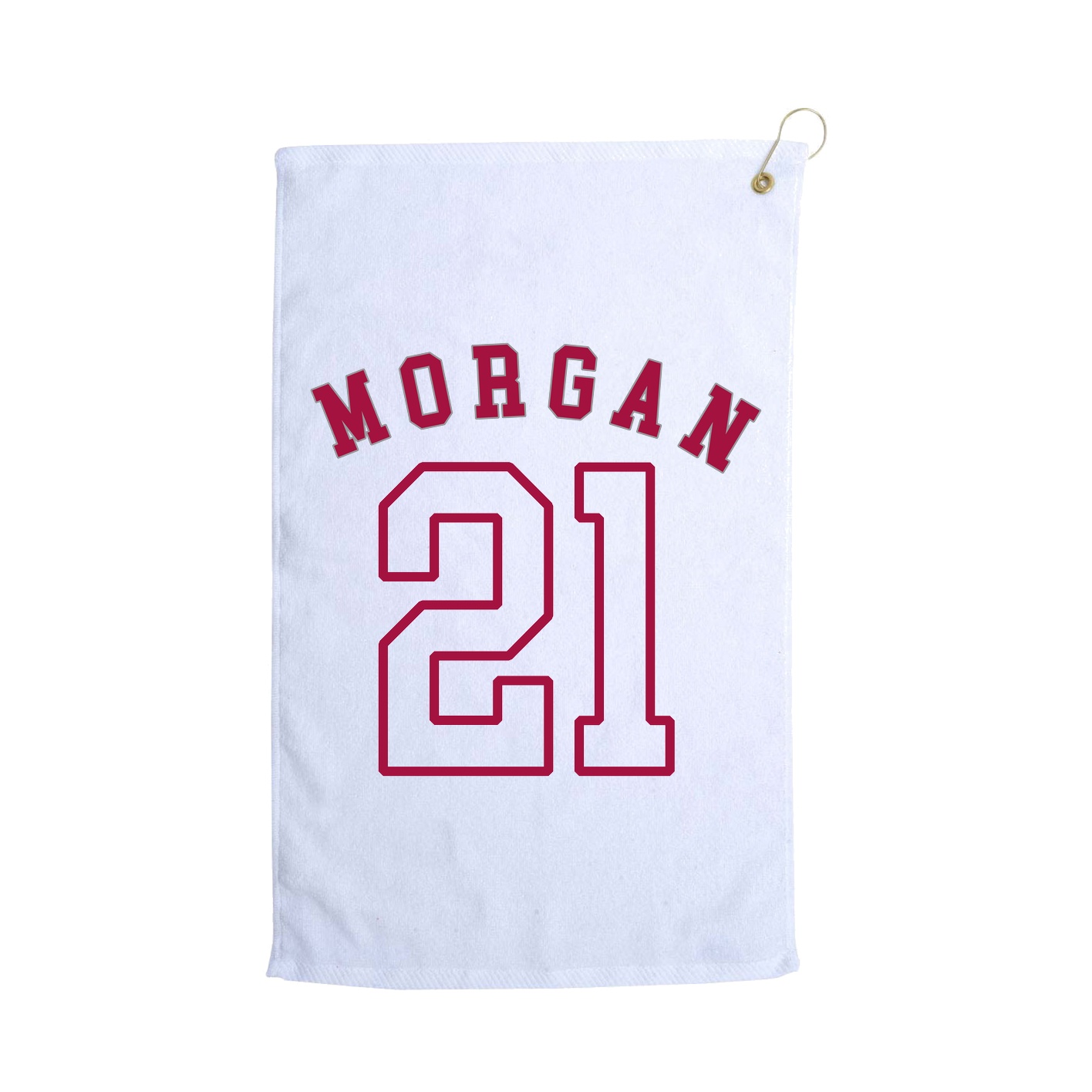 Golf Towel — Shirsey Arch in White