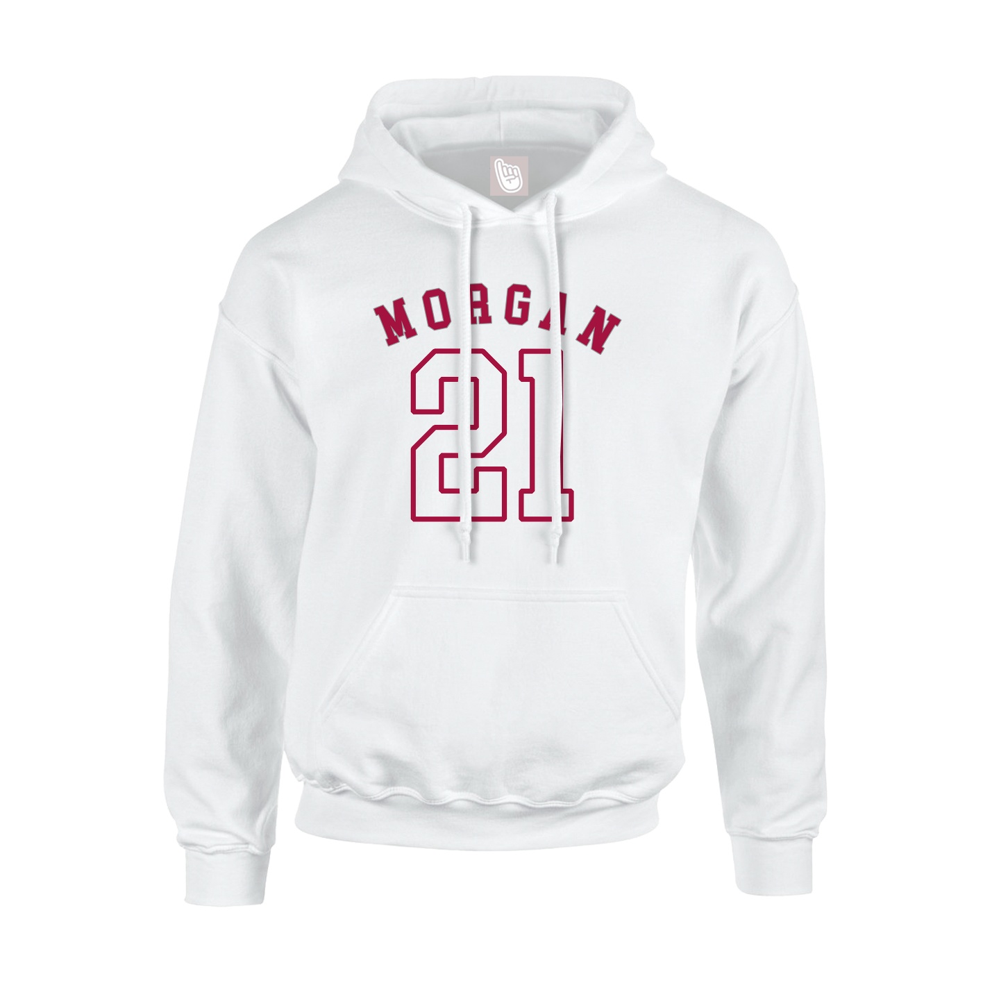 Hoodie — Shirsey Arch in White