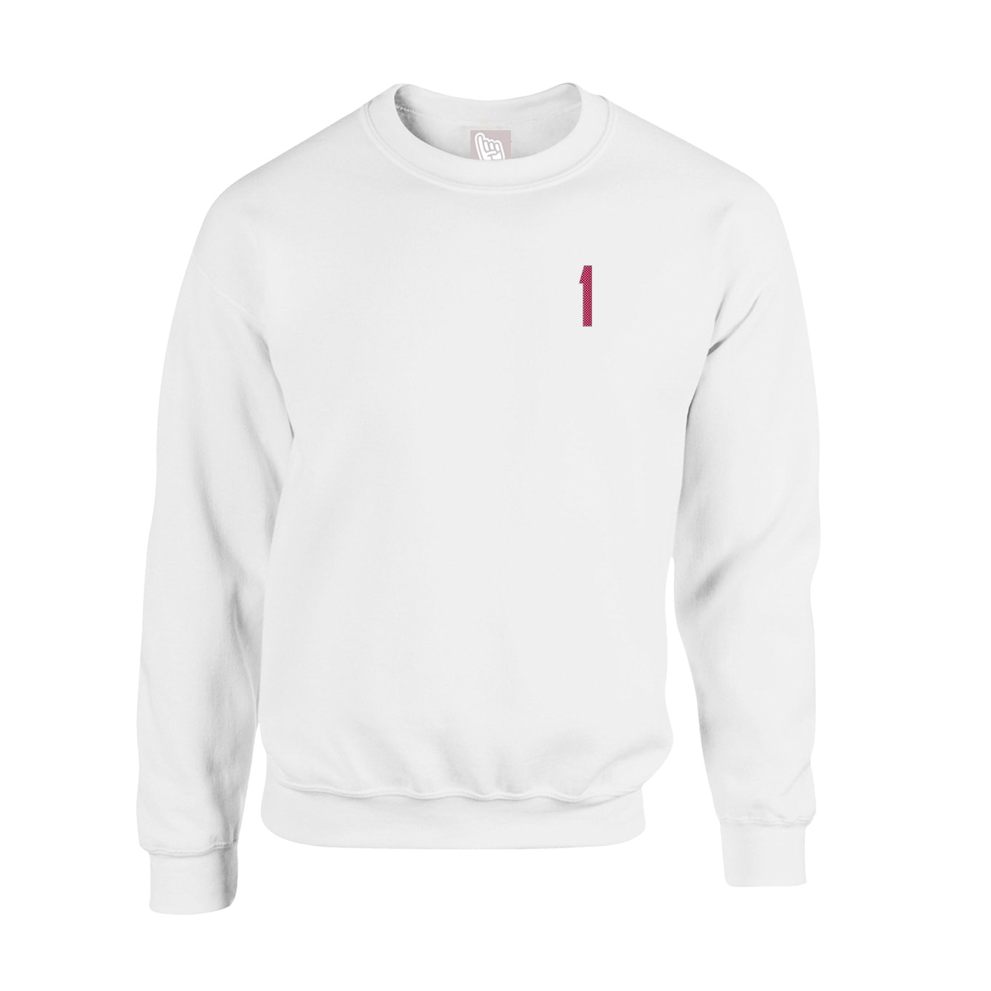 Fleece Crew — Front Shirsy in White