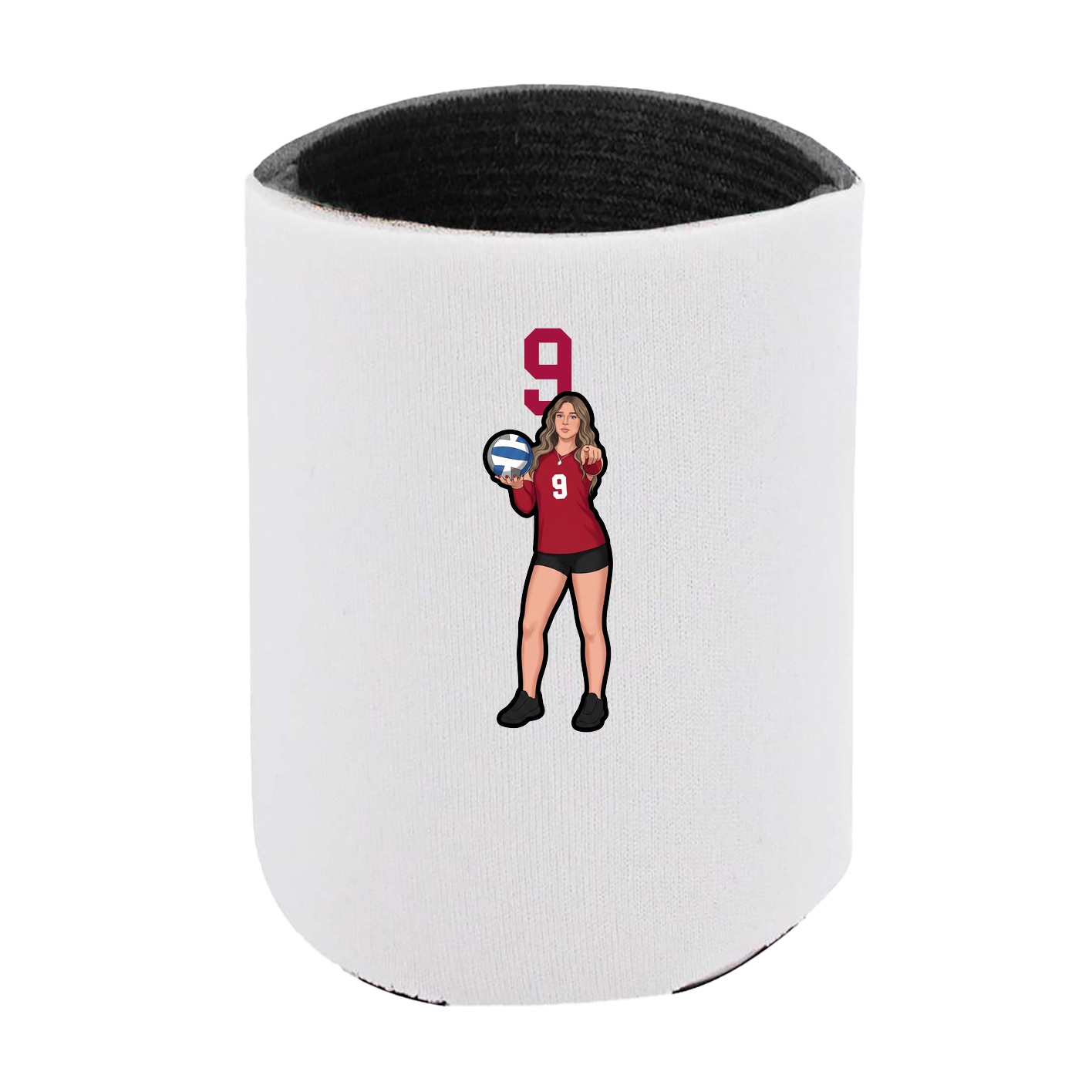 Can Holder — Number Top in White