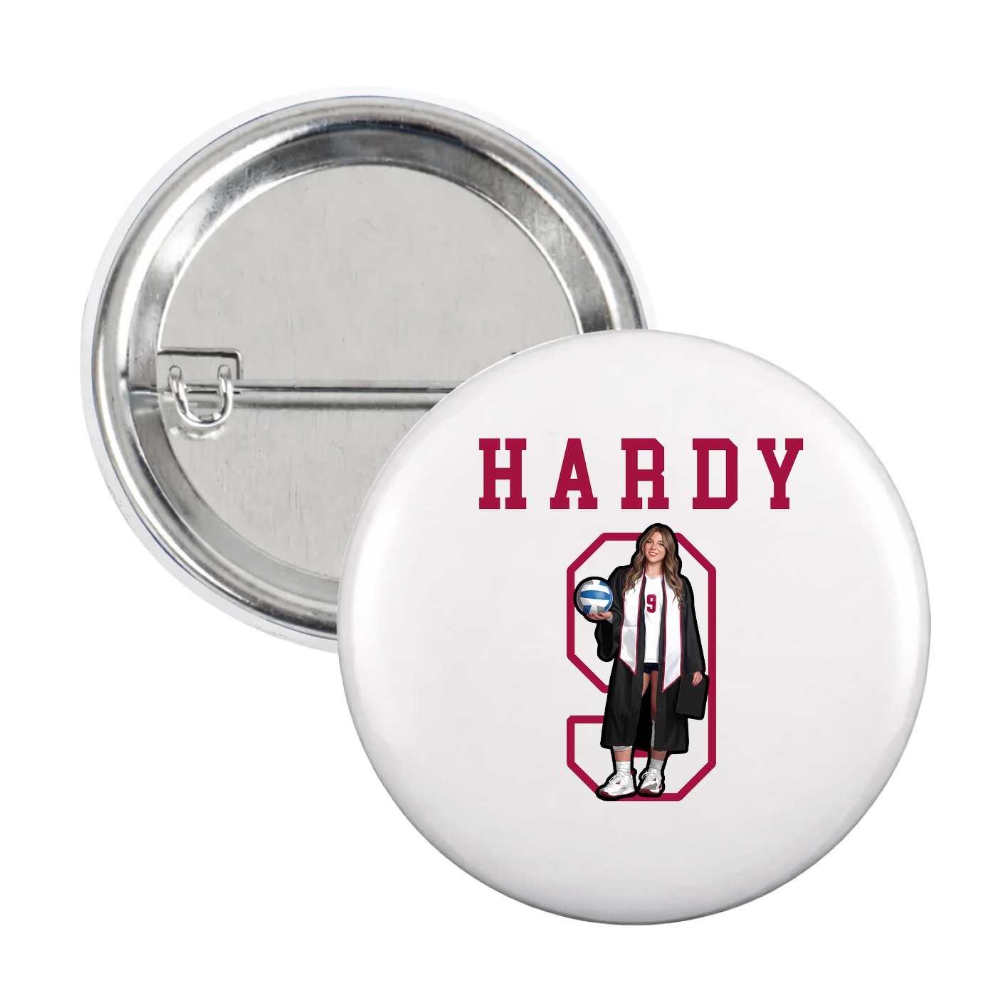Game Day Button — Shirsey in White