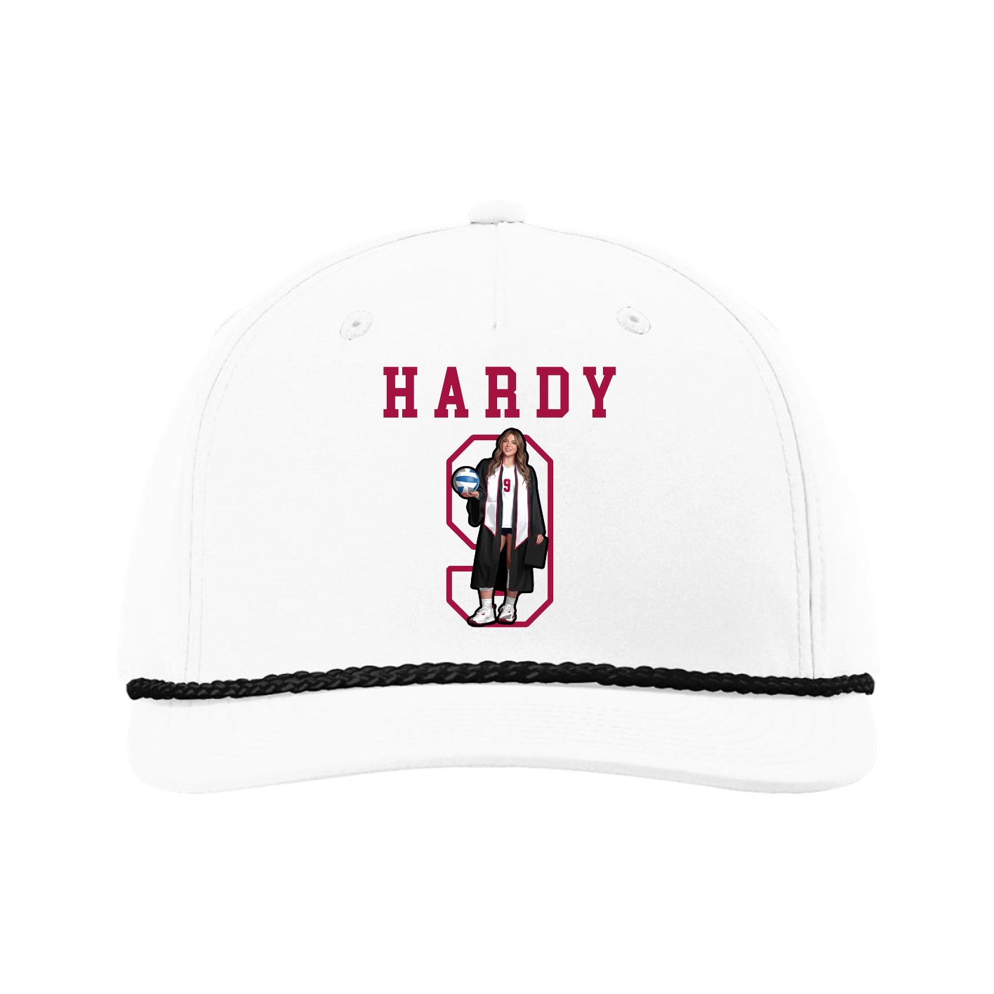 Five-Panel Classic Rope Cap — Shirsey in White