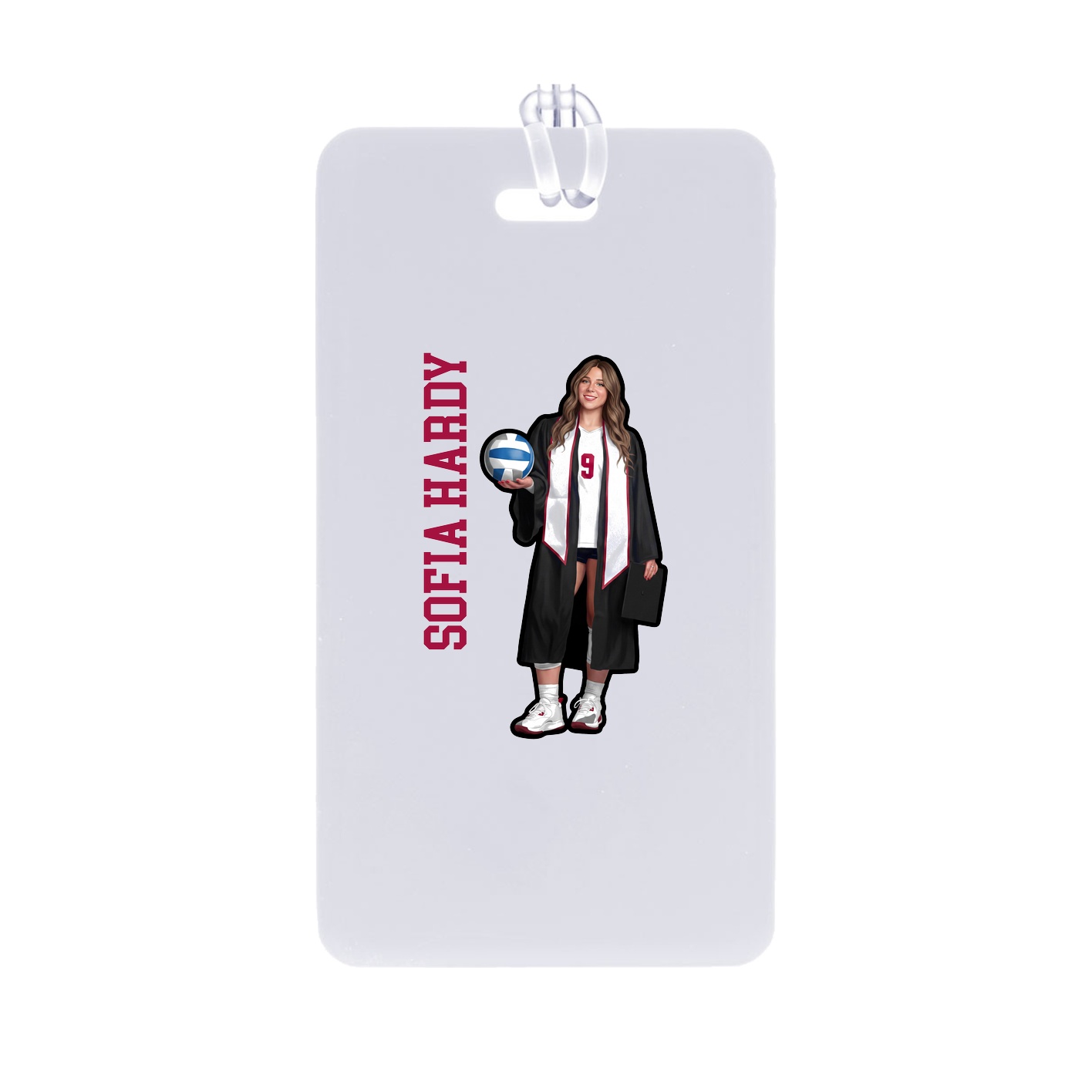 Bag Tag — Name Vertical in Classic