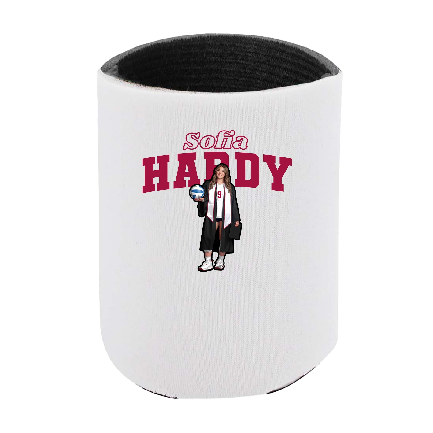 Can Holder — Name Arch in White