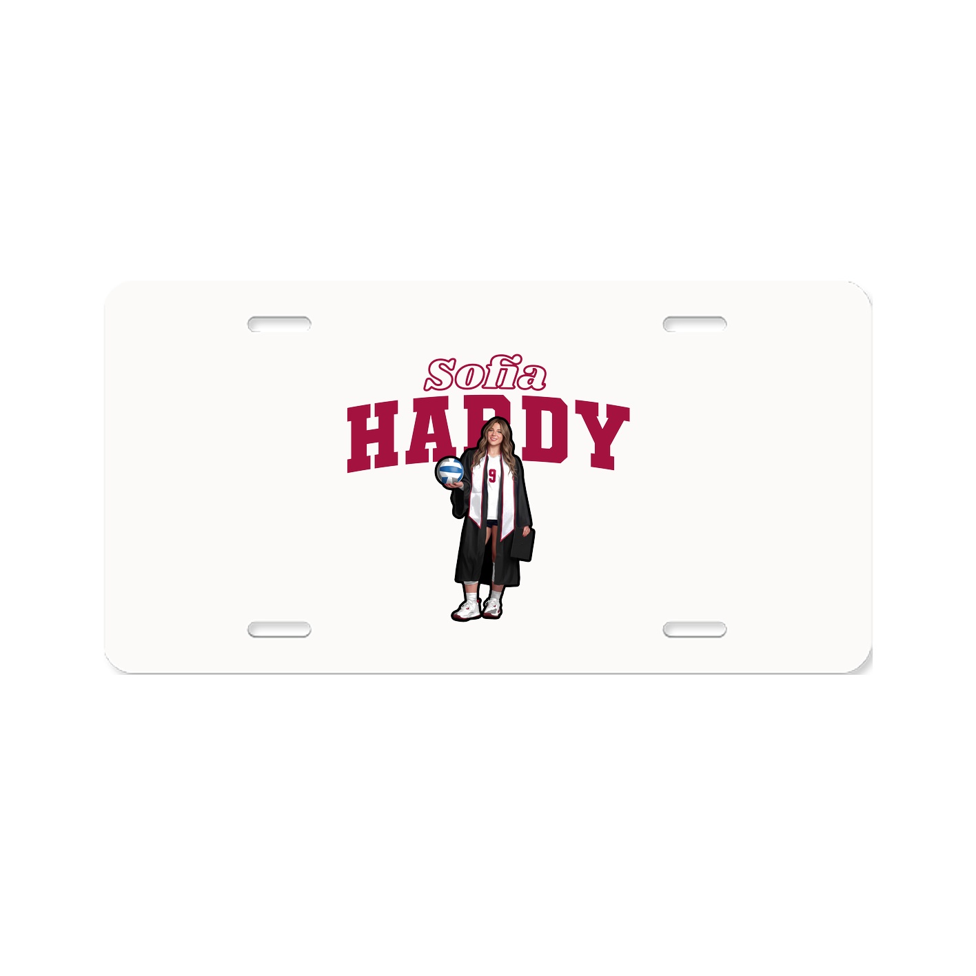 License Plate — Name Arch in Classic