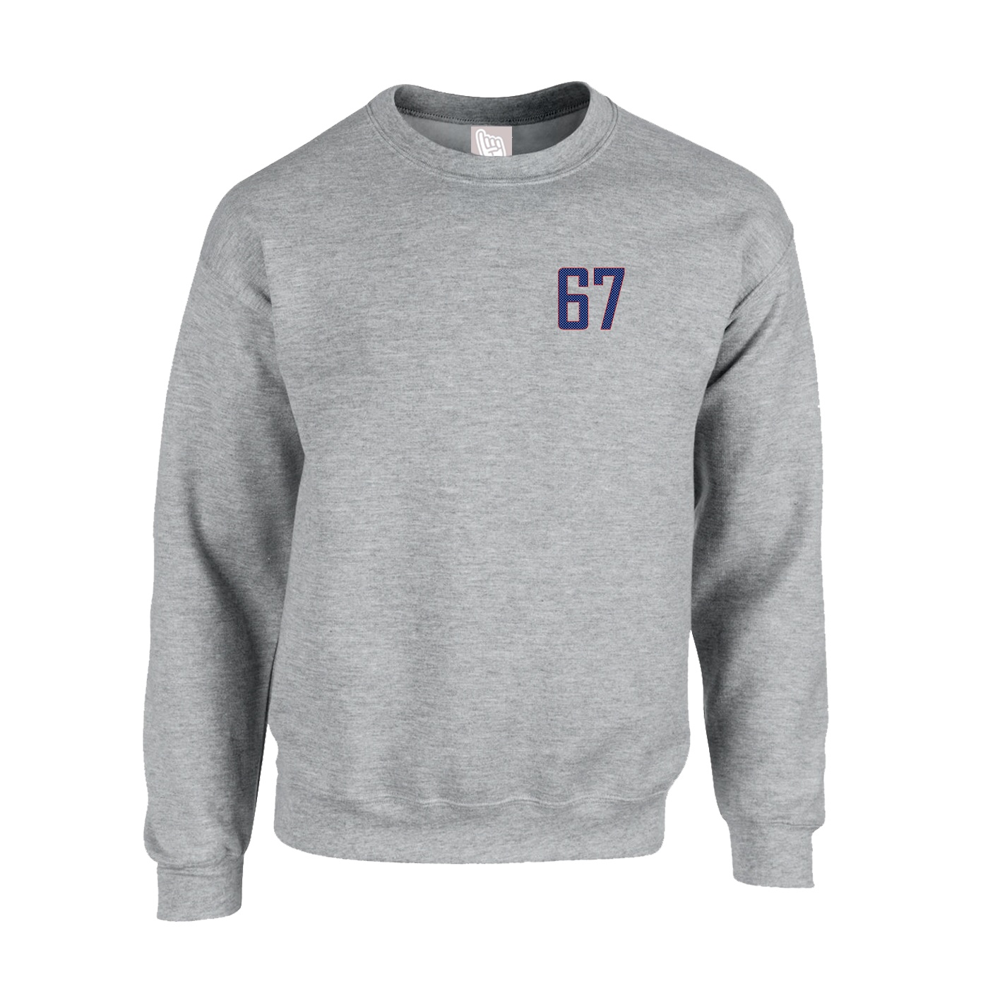 Fleece Crew — Front Shirsy in Grey