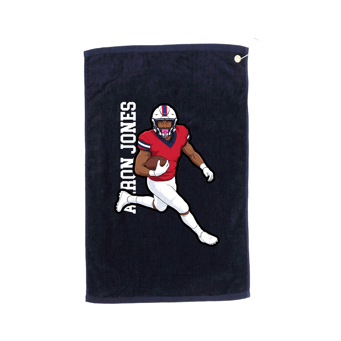 Golf Towel — Name Vertical in Navy