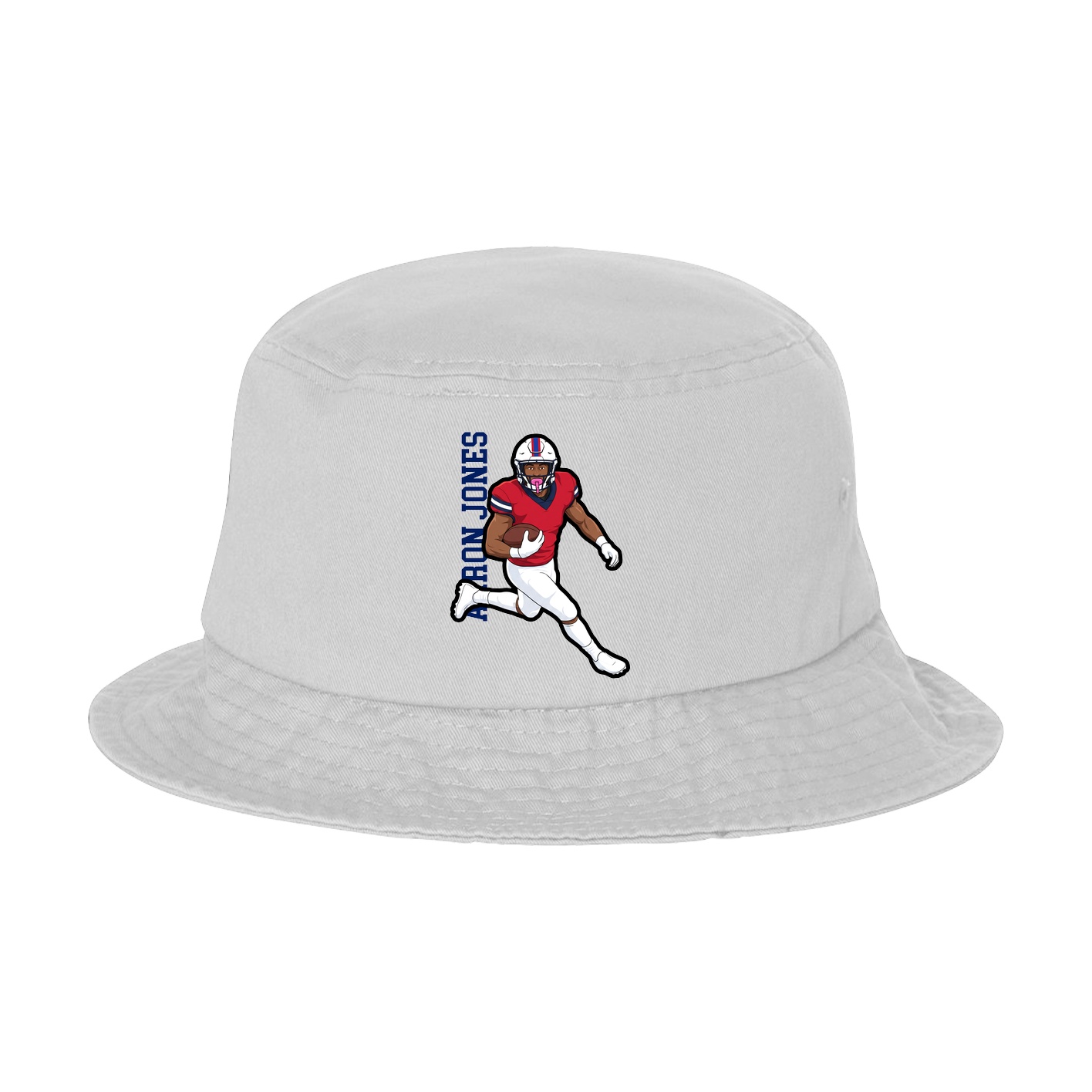 Bucket Cap — Name Vertical in White