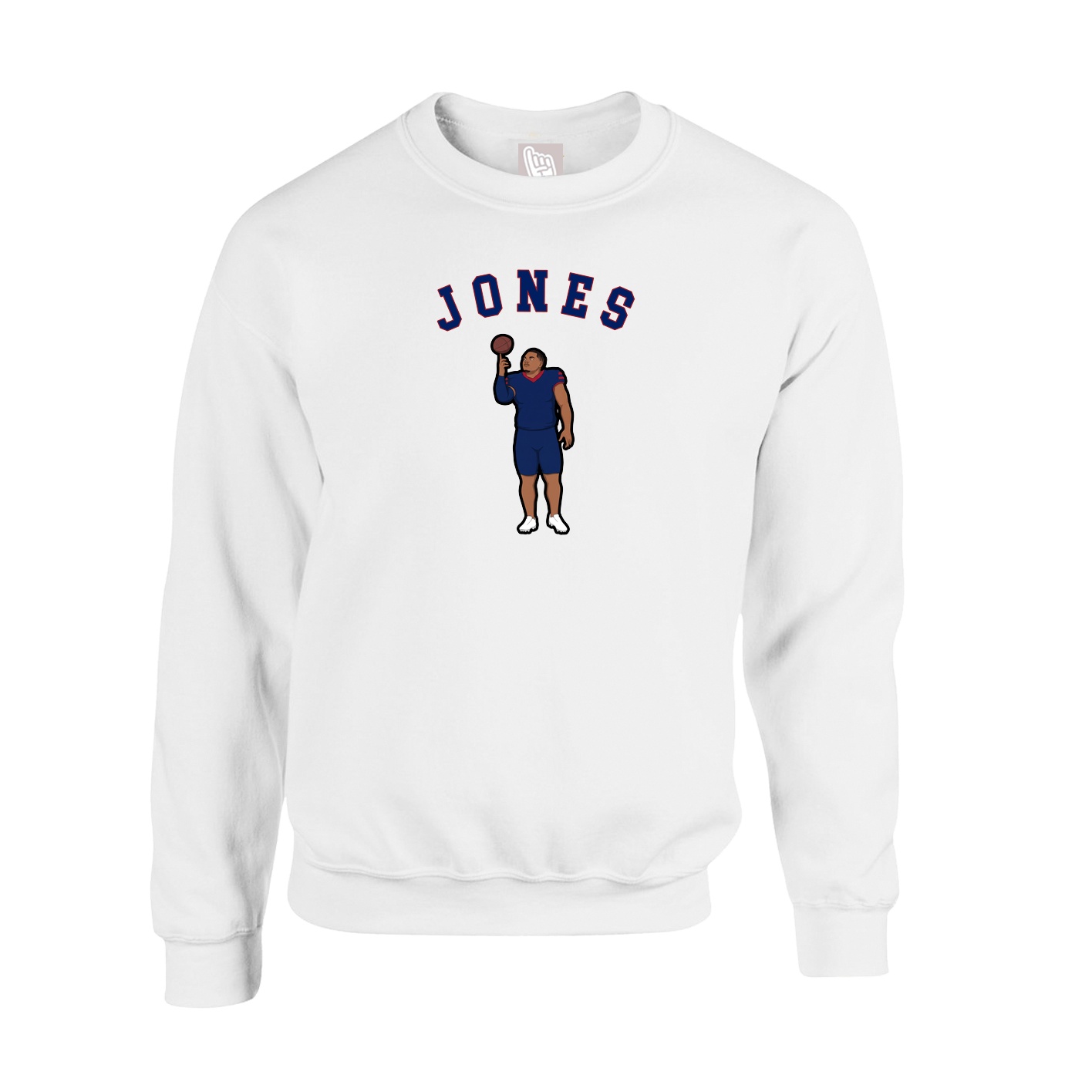 Fleece Crew — Shirsey Arch in White
