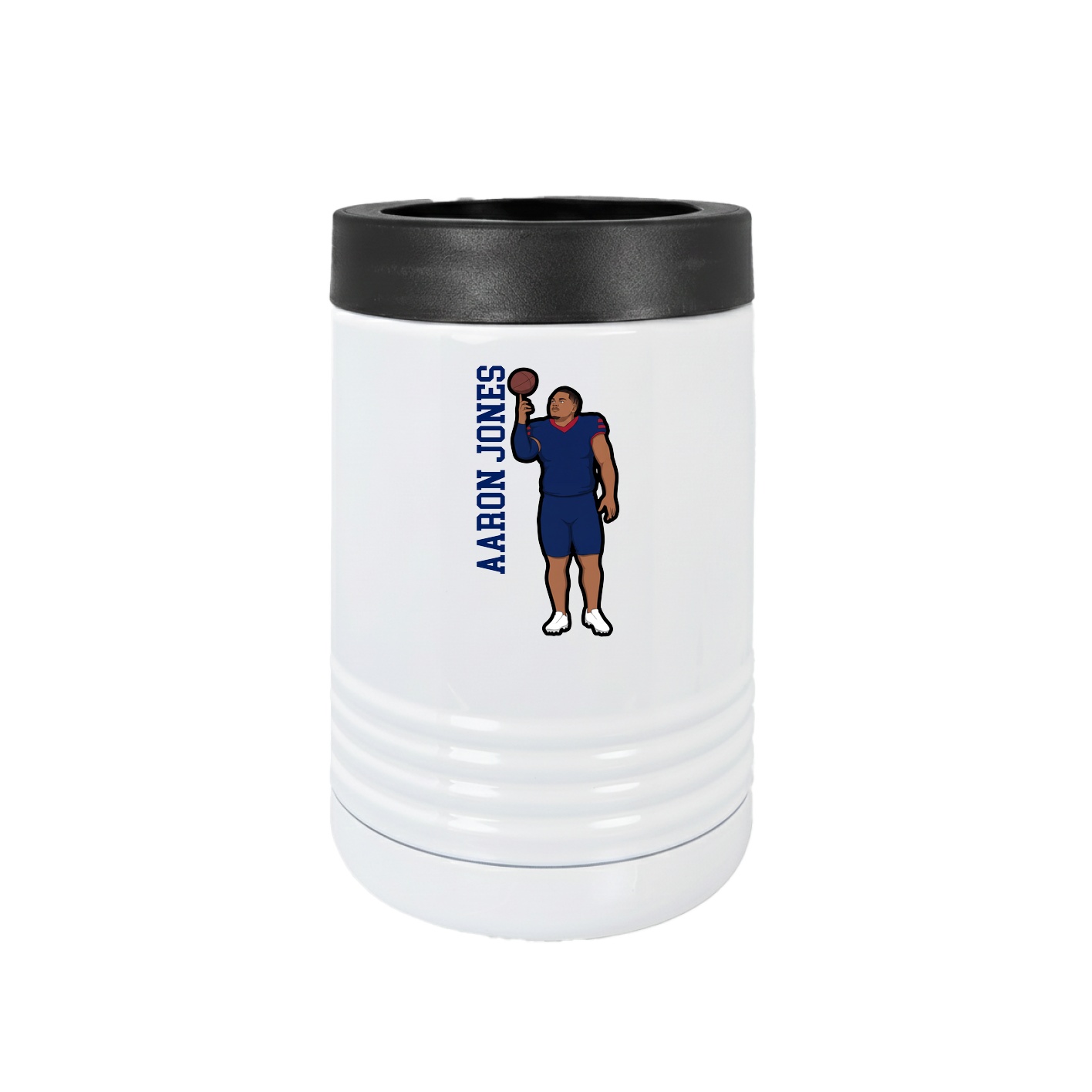 Beverage Holder — Name Vertical in White