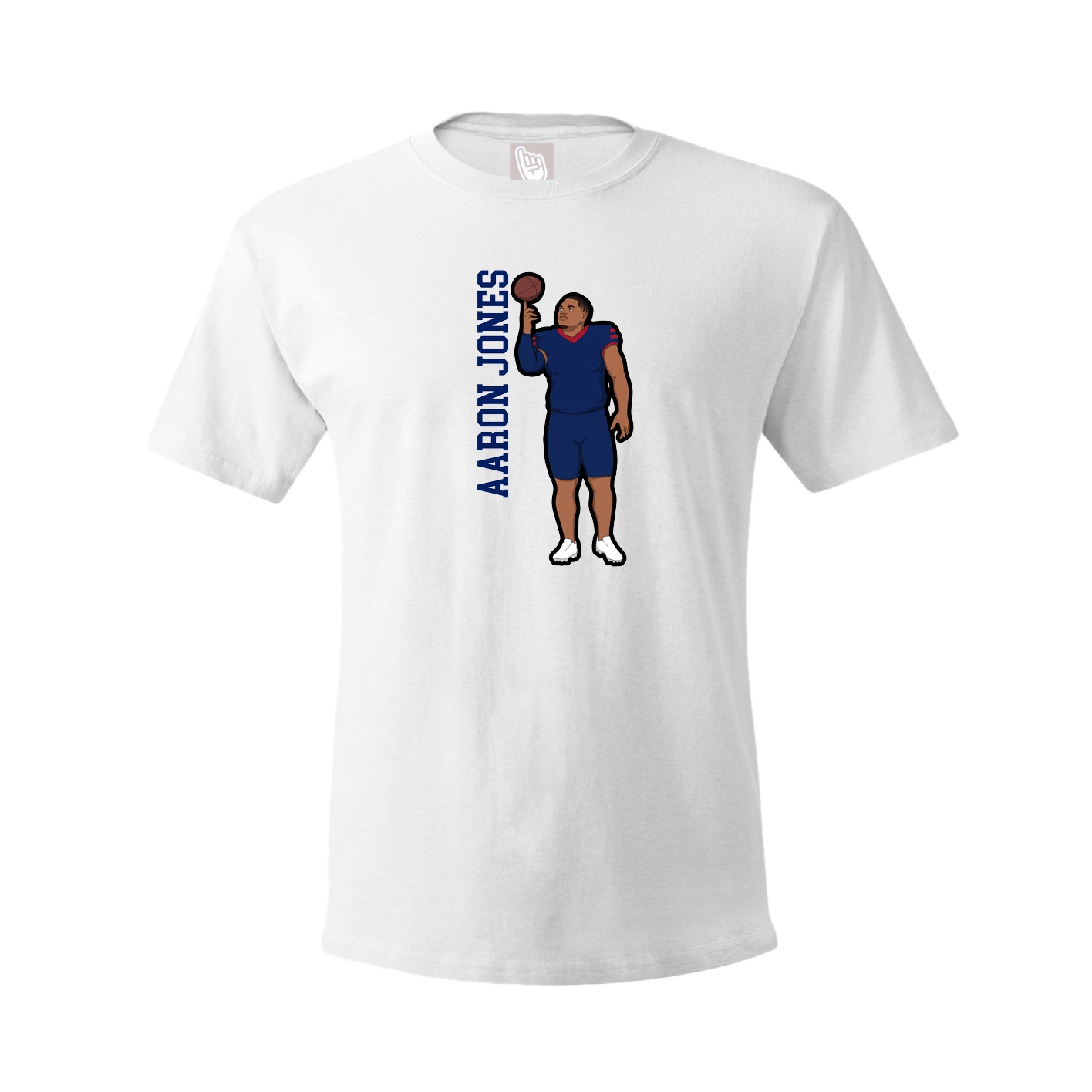 Youth Tee — Name Vertical in White