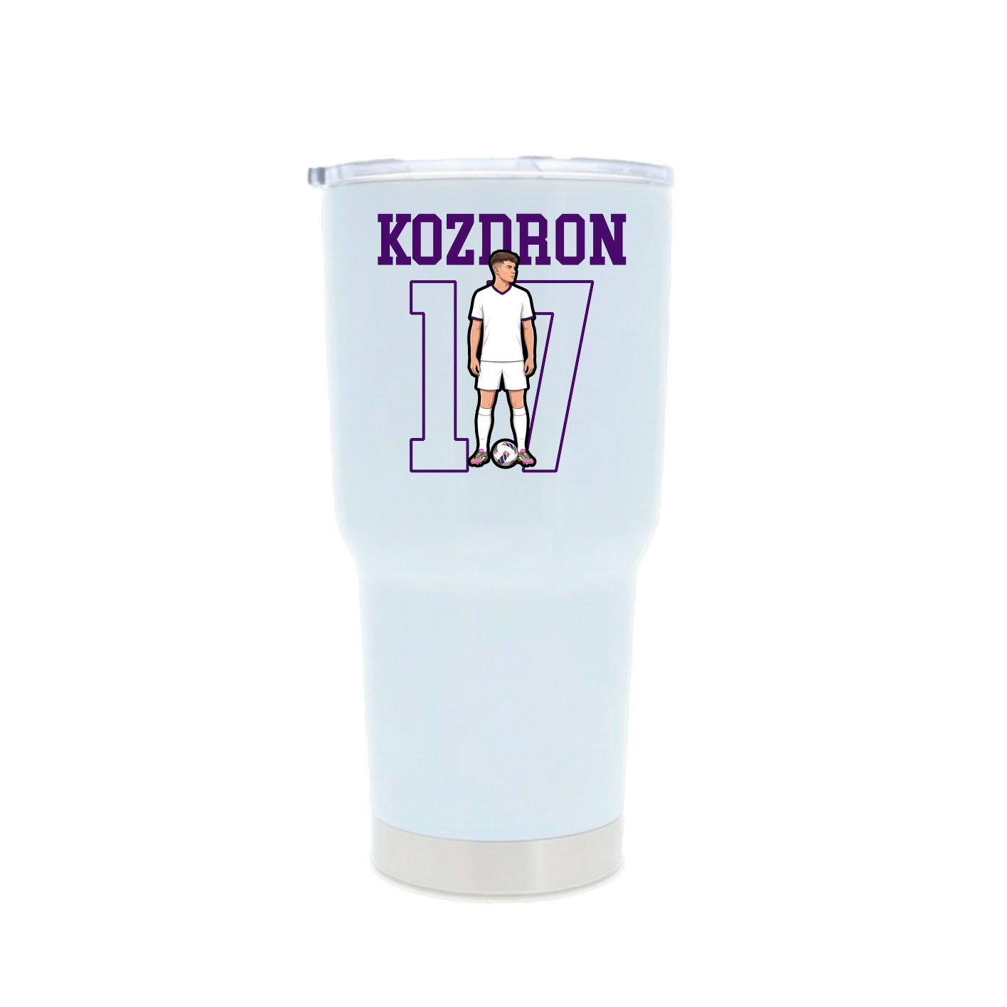 30oz Stainless Steel Tumbler — Shirsey in White